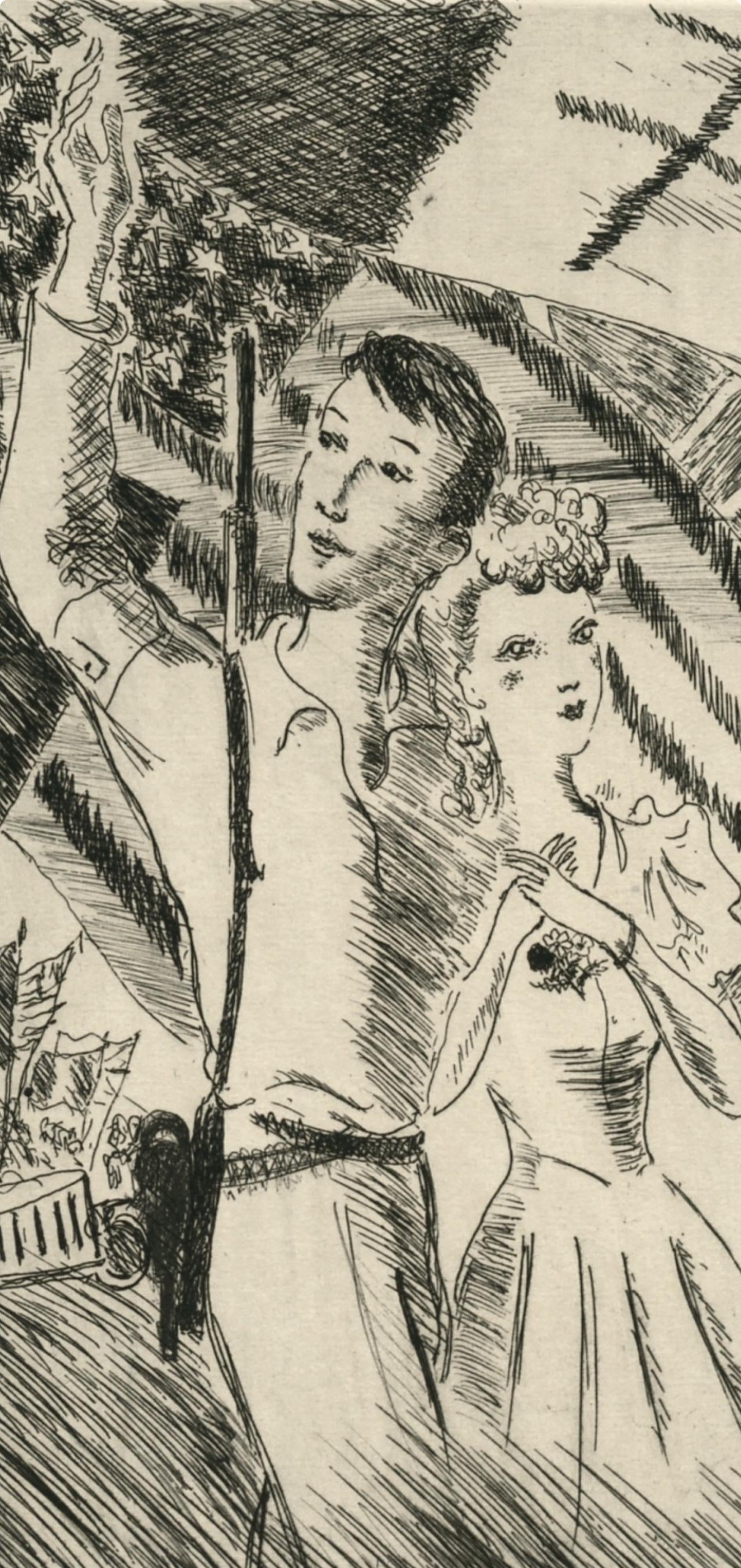 André Dignimont, Composition, Jours de gloire, Histoire de la libération de Paris, Limited Edition Etching