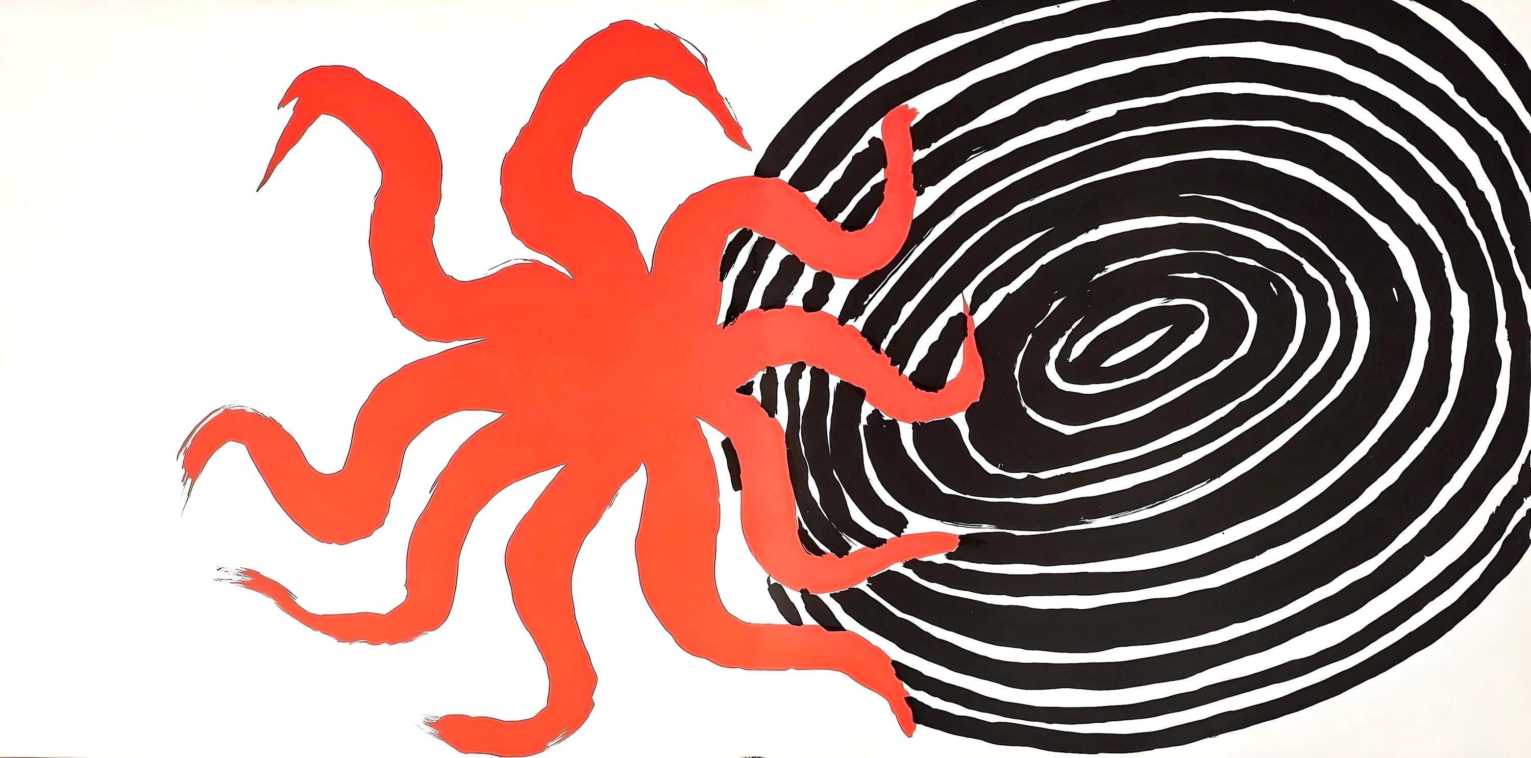 Alexander Calder, Composition, Derrière le miroir, Limited Edition Lithograph