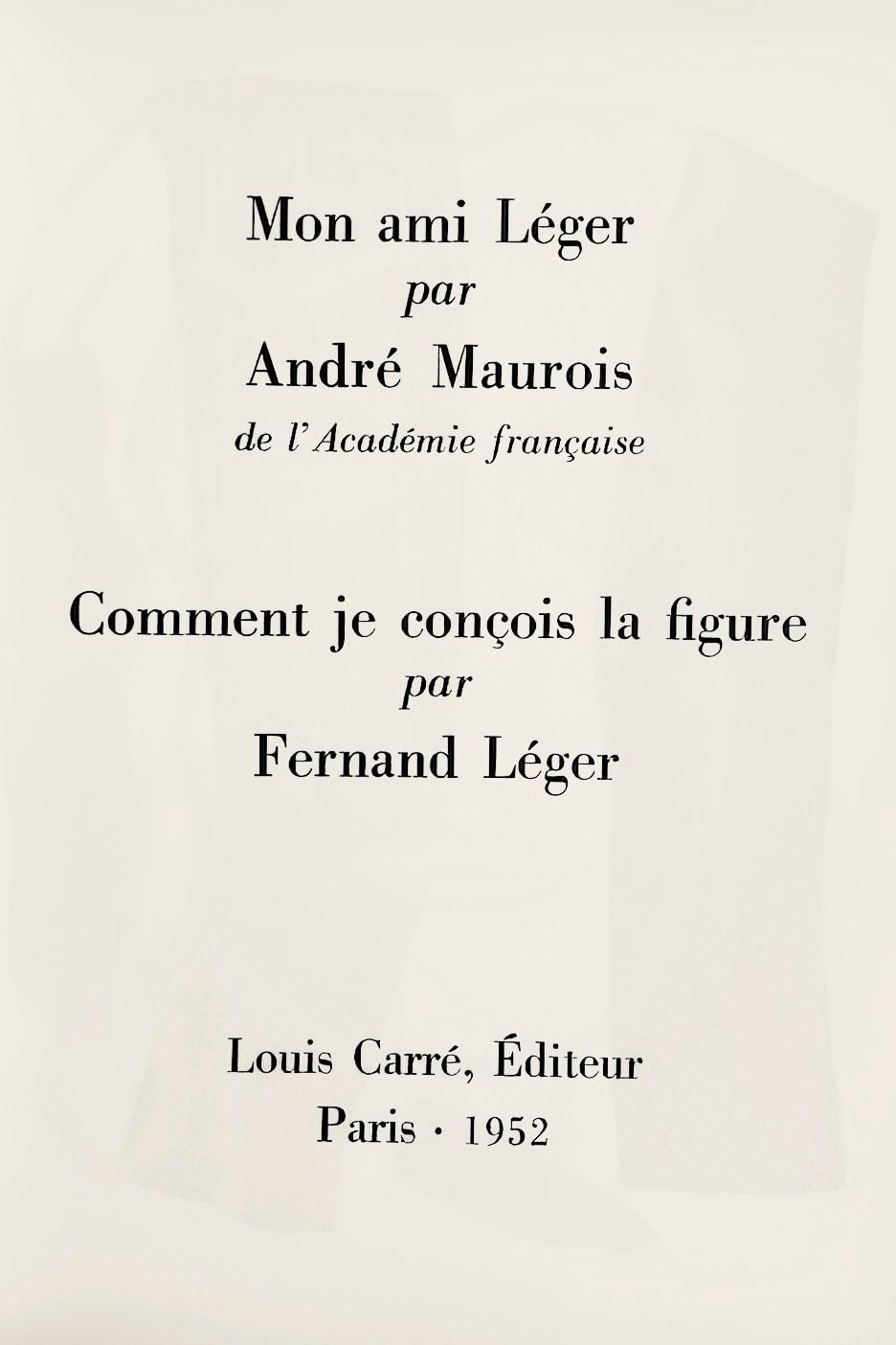 Fernand Léger, Composition, Mon ami Léger, Limited Edition Lithograph