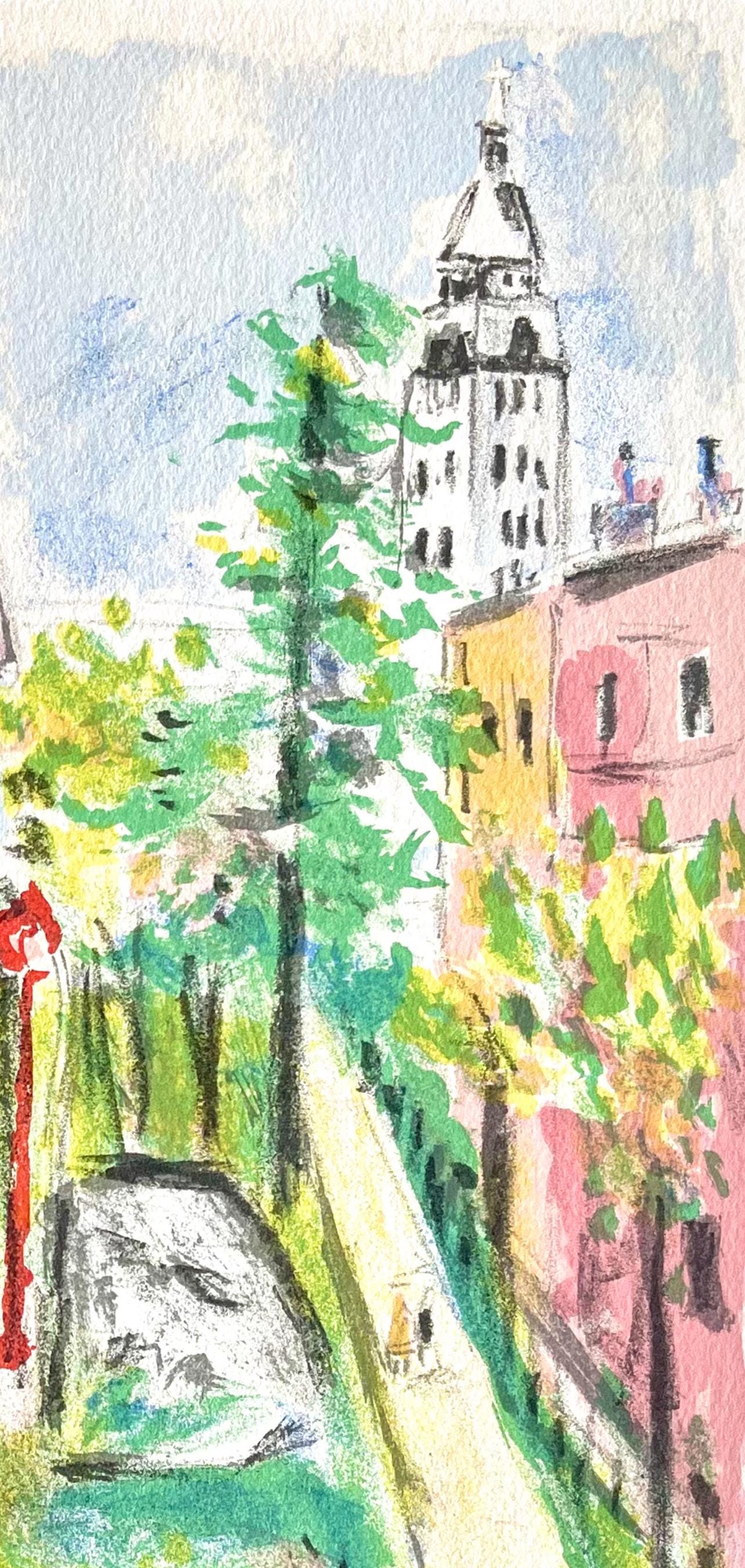 Maurice Utrillo, Montmartre (Place Saint-Pierre), Paris Capitale, Limited Edition Lithograph