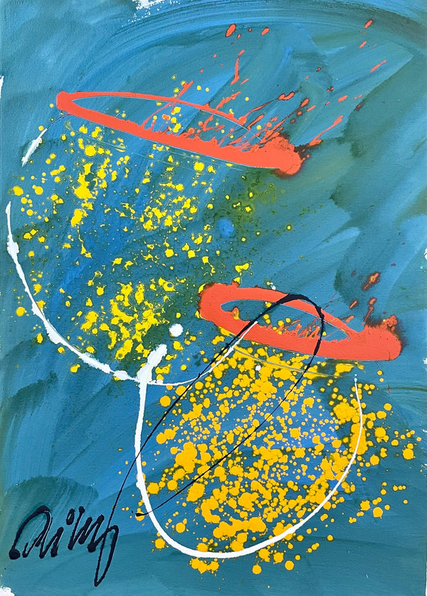 Dale Chihuly, Composition, Basket Series, Original Painting