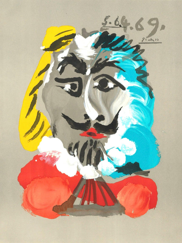 Pablo Picasso, Composition (Orozco 207-261), Vingt-Neuf Portraits Imaginaires, Limited Edition Lithograph