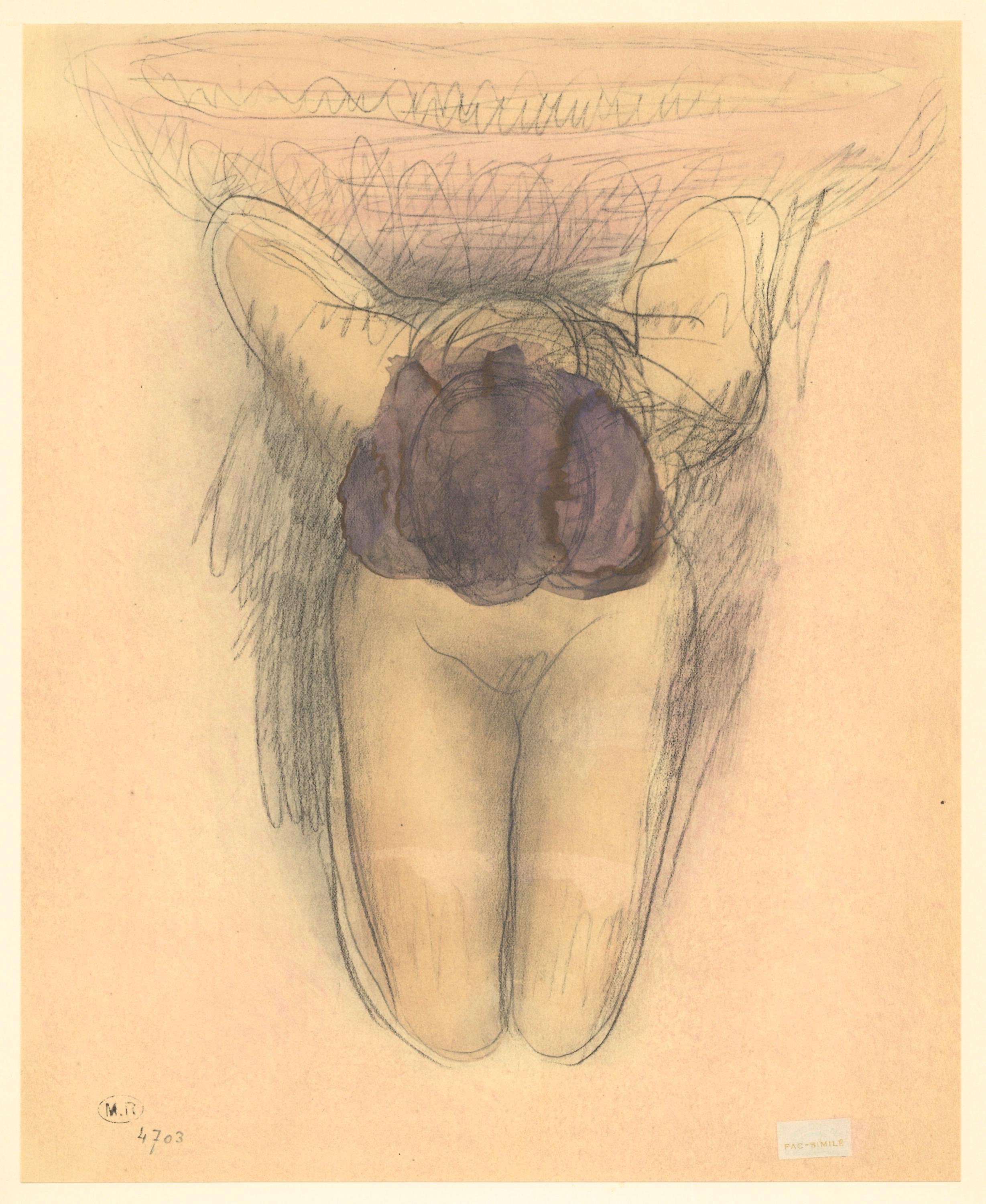 Auguste Rodin, Composition, La Varende, Rodin, Limited Edition Lithograph