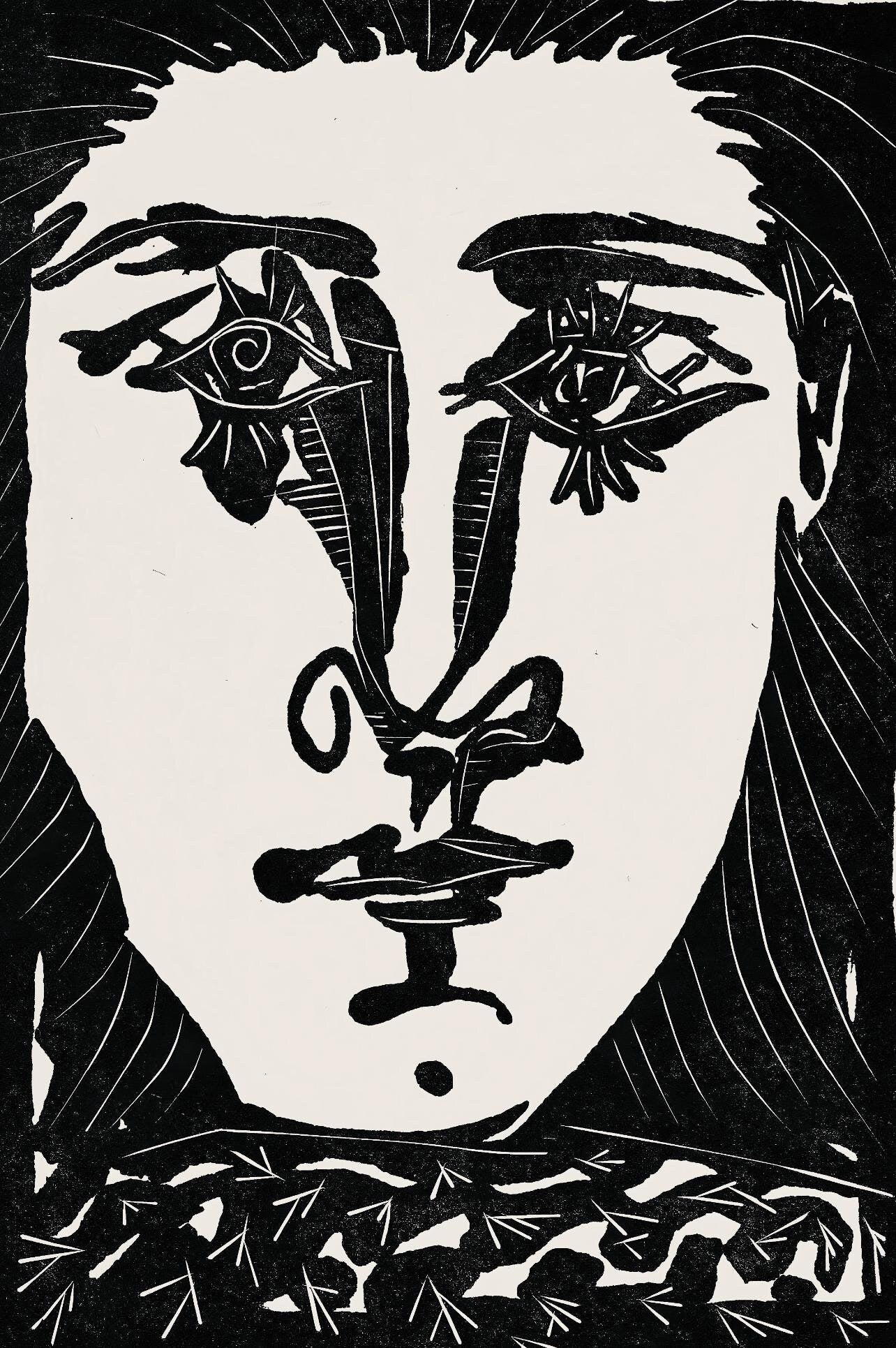 Pablo Picasso, Composition (Cramer 36; Bloch 360; Horodisch A6), Non Vouloir, Limited Edition Zincograph