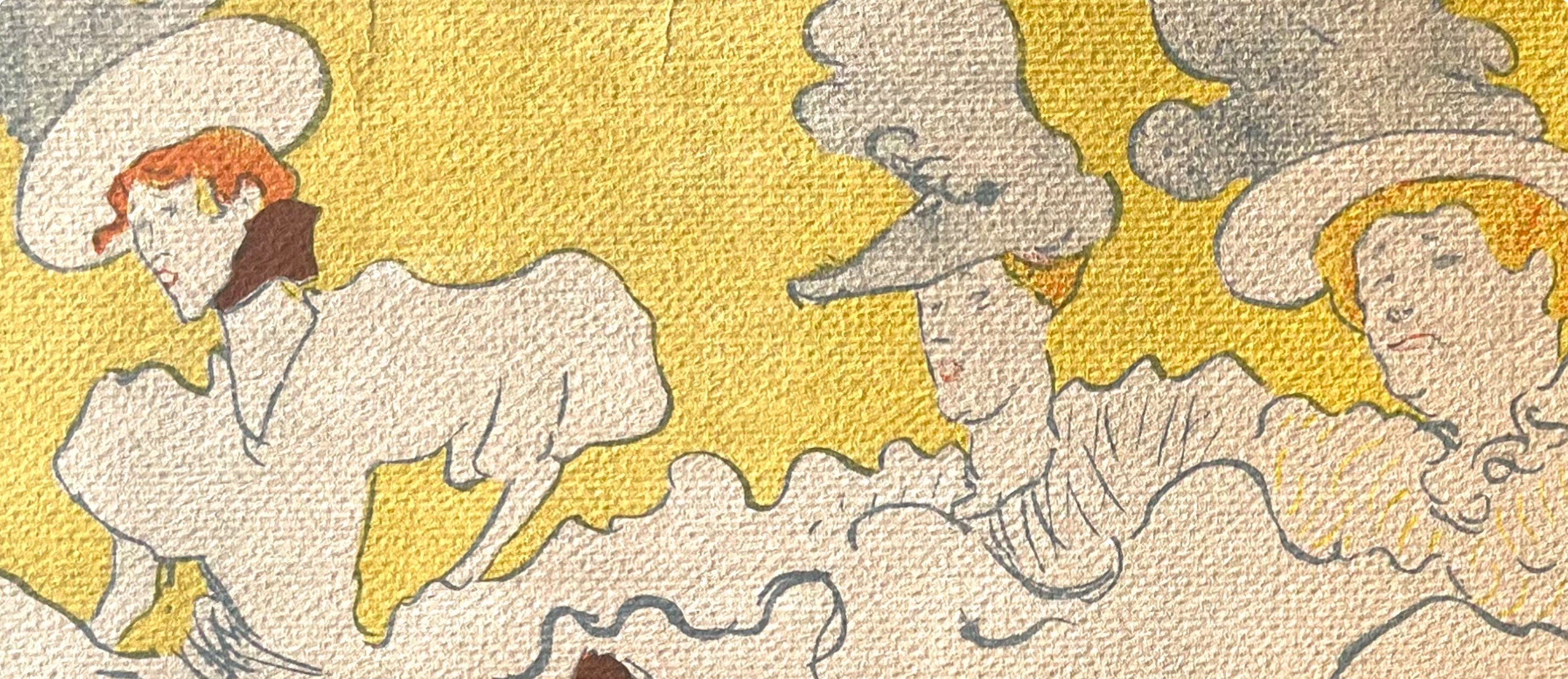 Henri de Toulouse-Lautrec, La Troupe de Mademoiselle Eglantine, TLautrec, Philadelphia Museum of Art, Limited Edition Lithograph