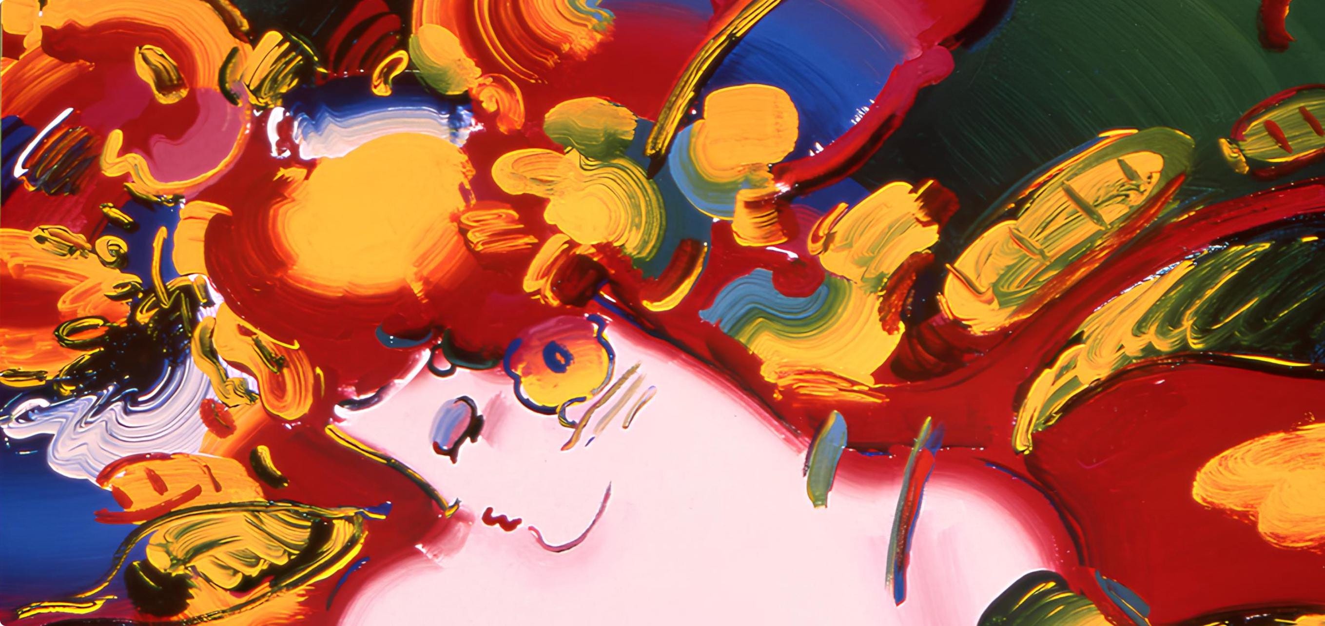 Peter Max, Women in Love, 1999, Hand Signed, Official Edition Offset Lithograph
