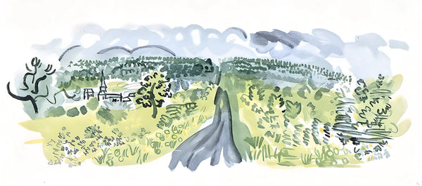 Raoul Dufy, Village de France, Vacances forcées