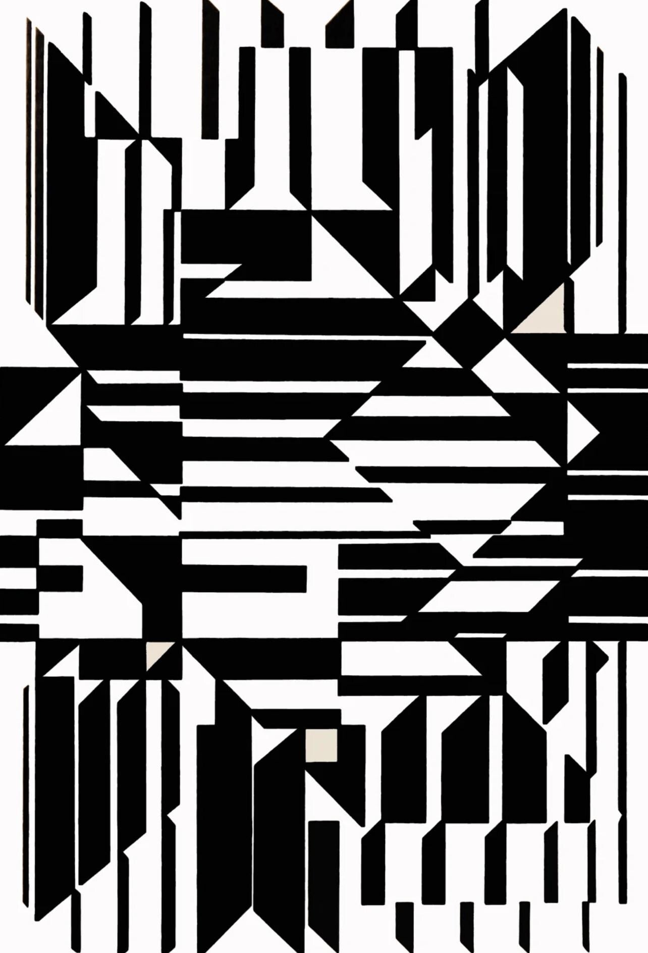Victor Vasarely, Composition, Linéaires, Limited Edition Héliogravure