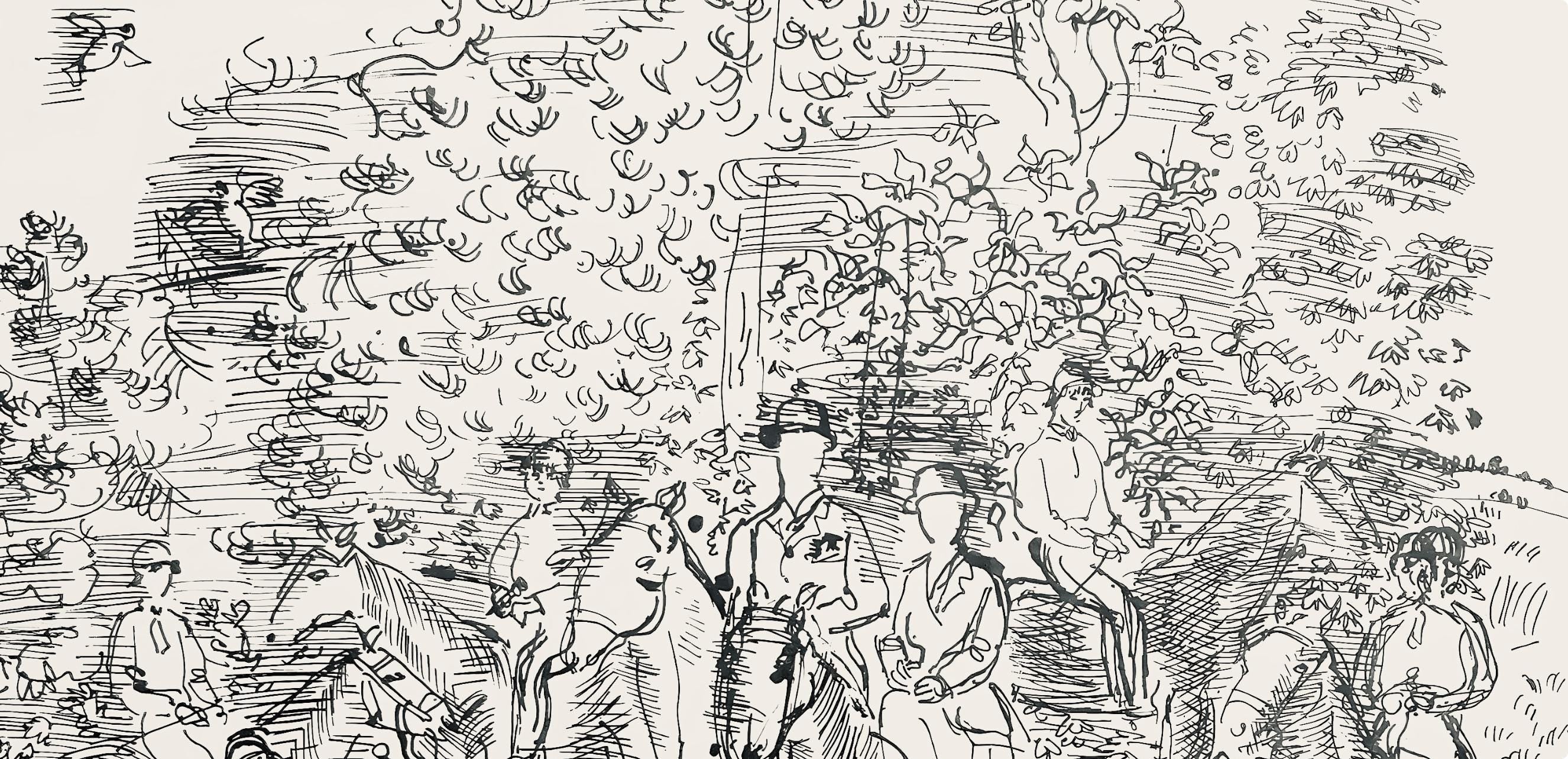 Raoul Dufy, Dessin, Lettre à mon peintre Raoul Dufy, Limited Edition Lithograph