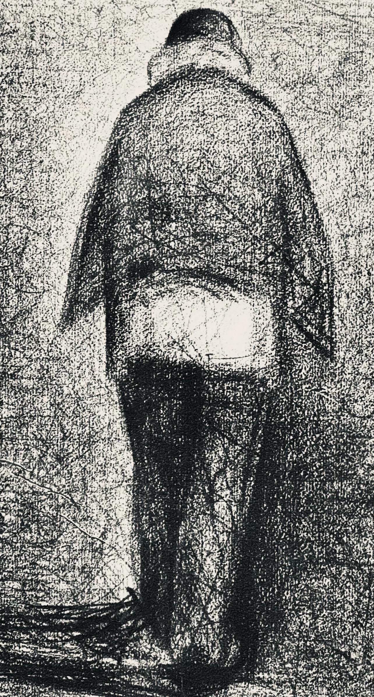 Georges Seurat, L'homme au plaid, Seurat, Limited Edition Lithograph