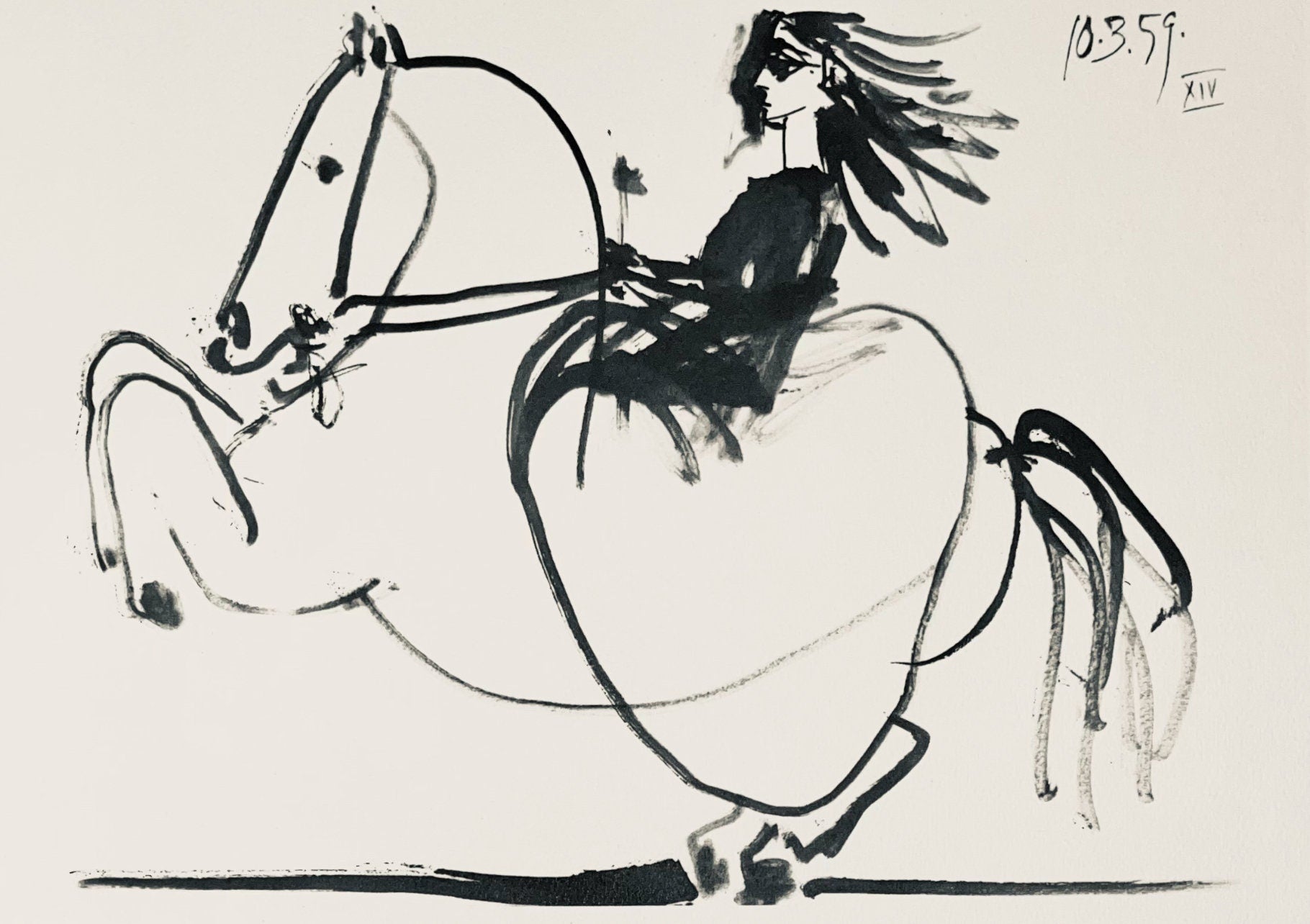 Pablo Picasso, Composition (Bloch 1276; Czwiklitzer 23), Toros y Toreros, Limited Edition Lithograph