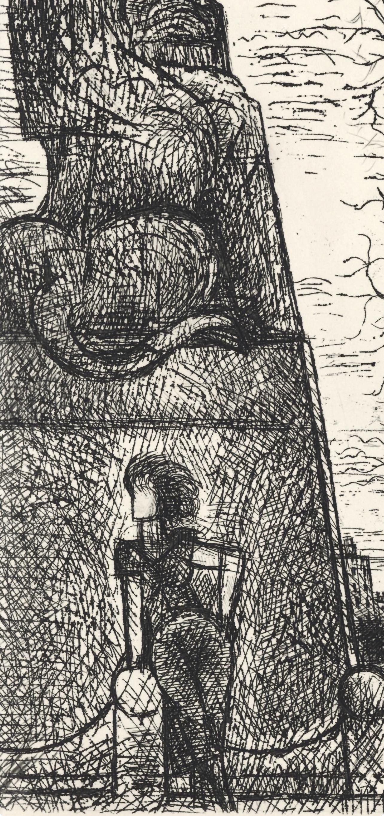 Marcel Gromaire, Petit-Montroug, A La gloire à Paris, Limited Edition Etching