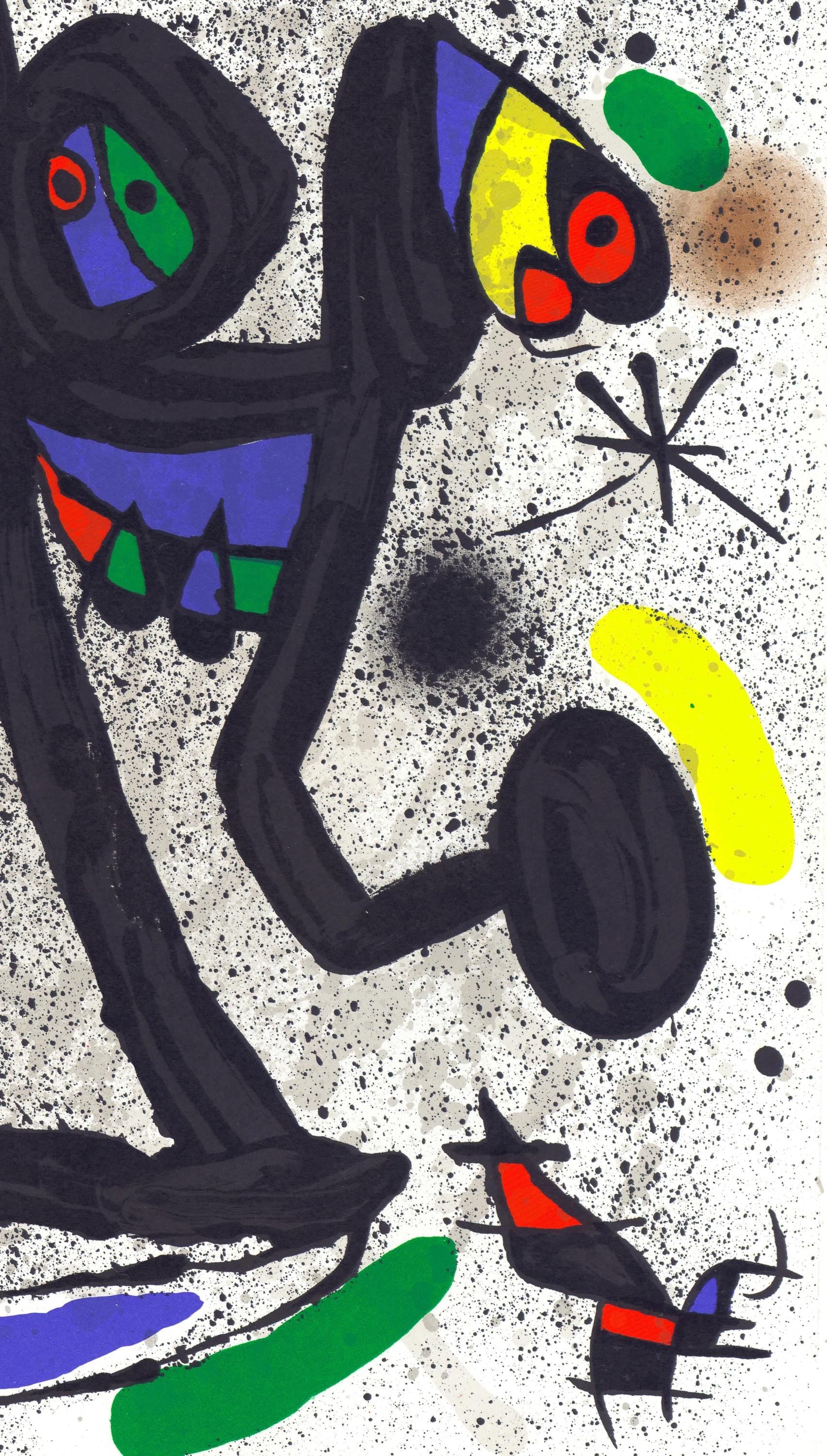 Joan Miró, Composition (Cramer 145; Mourlot, 738-740), Derrière le miroir, Limited Edition Lithograph