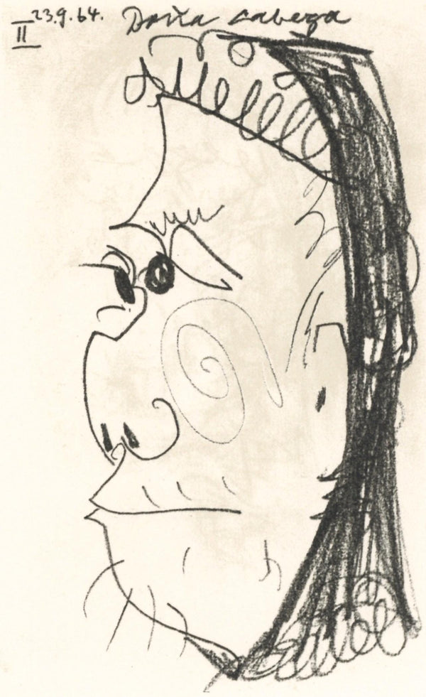 Pablo Picasso, Composition, Le Goût du Bonheur (Cramer 148; Bloch 2013), Limited Edition Mixed Media Lithograph