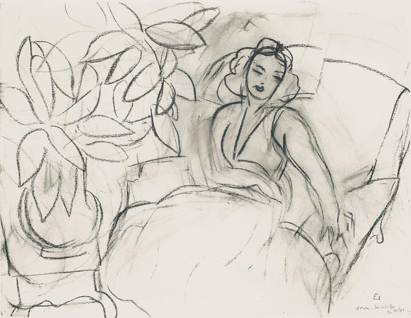 Henri Matisse, Série E, var. 1 (Duthuit 9), Henri Matisse, Dessins, Thèmes et variations, Limited Edition Lithograph