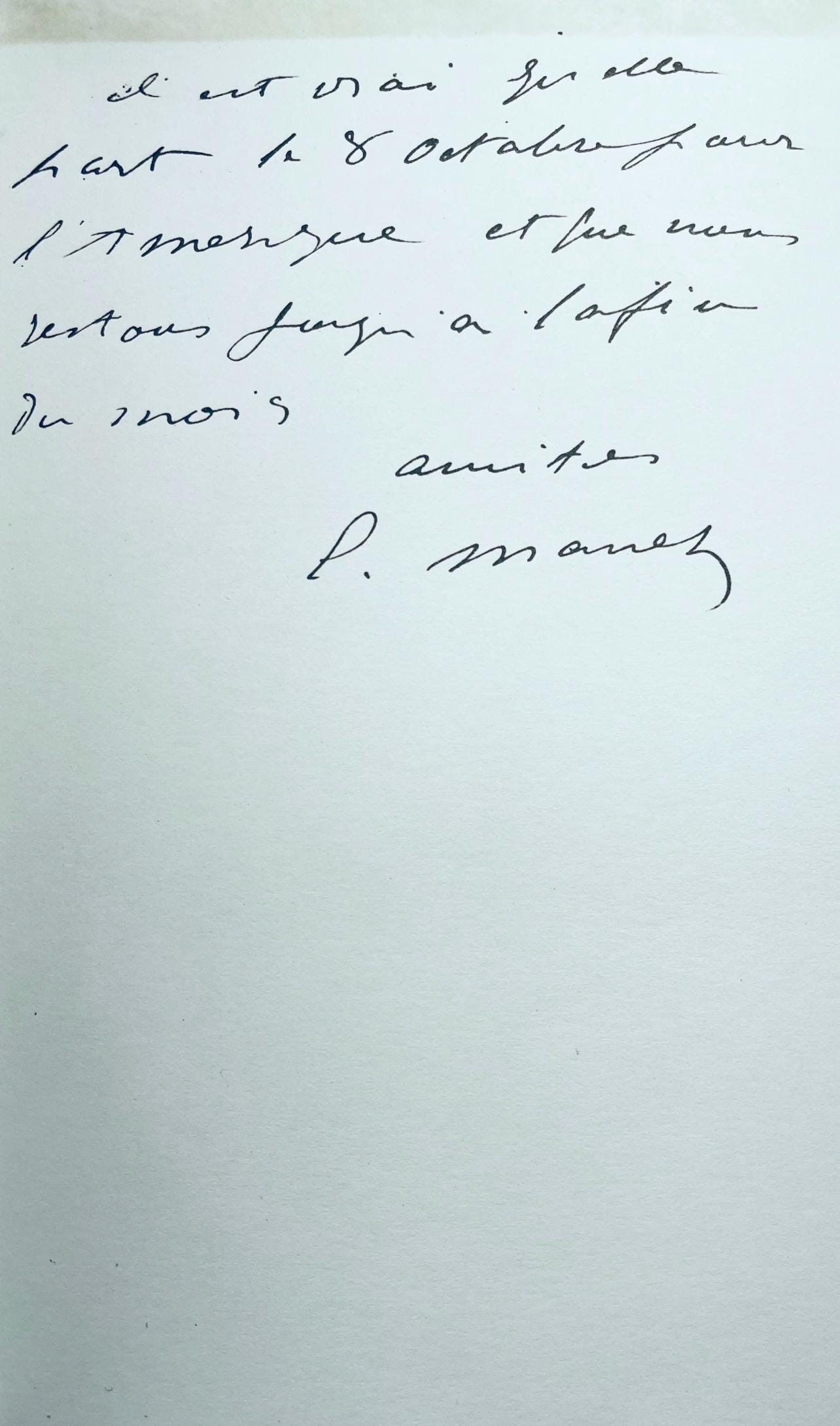Édouard Manet, Composition, Édouard Manet, Letters with Aquarelles, Limited Edition Lithograph