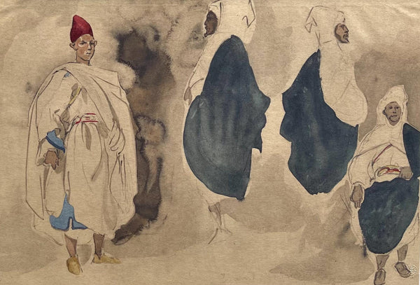 Eugène Delacroix, Composition, Trente et un Dessins et Aquarelles du Maroc, Limited Edition Lithograph