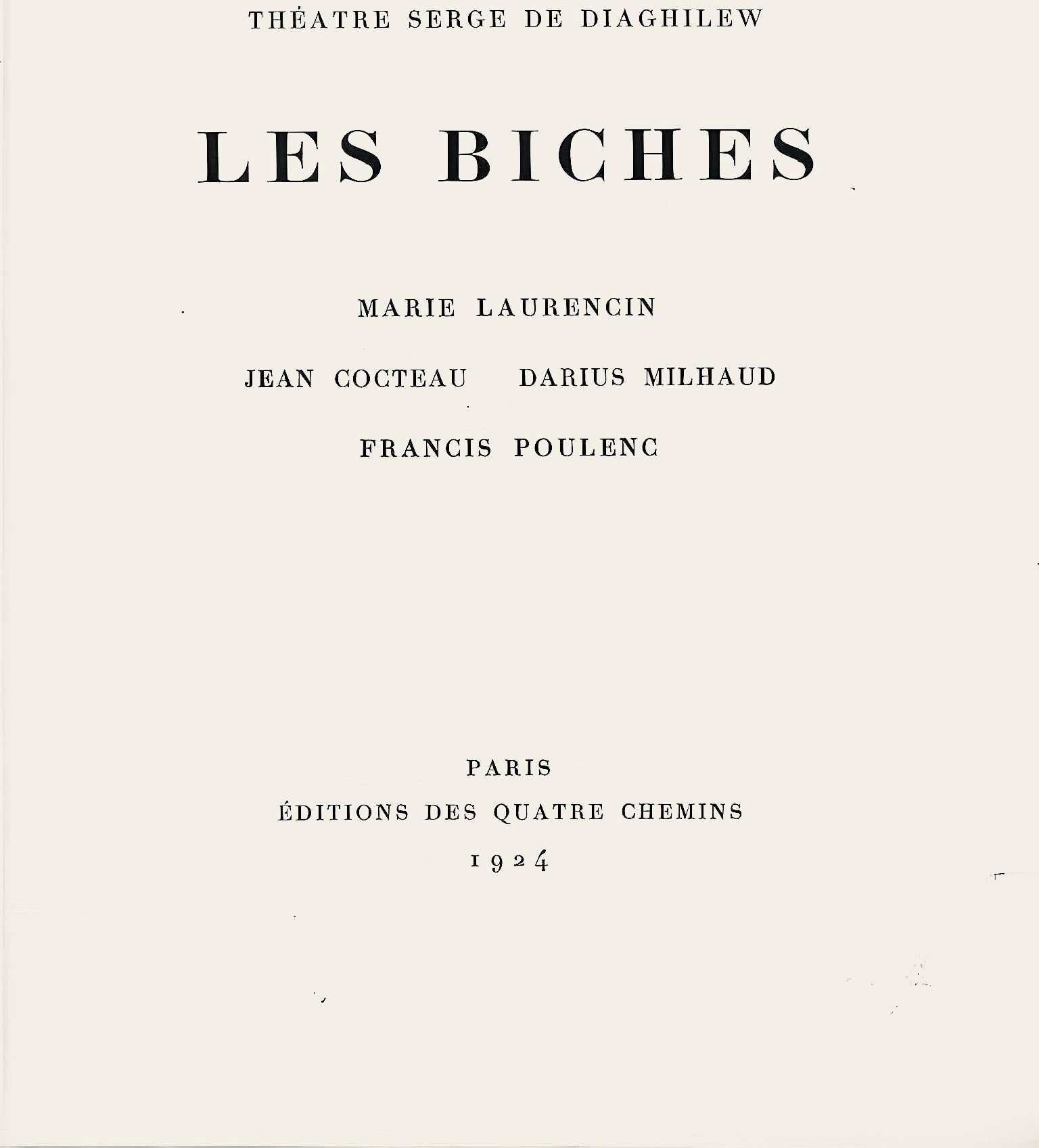 Marie Laurencin, Composition, Les Biches, Limited Edition Lithograph