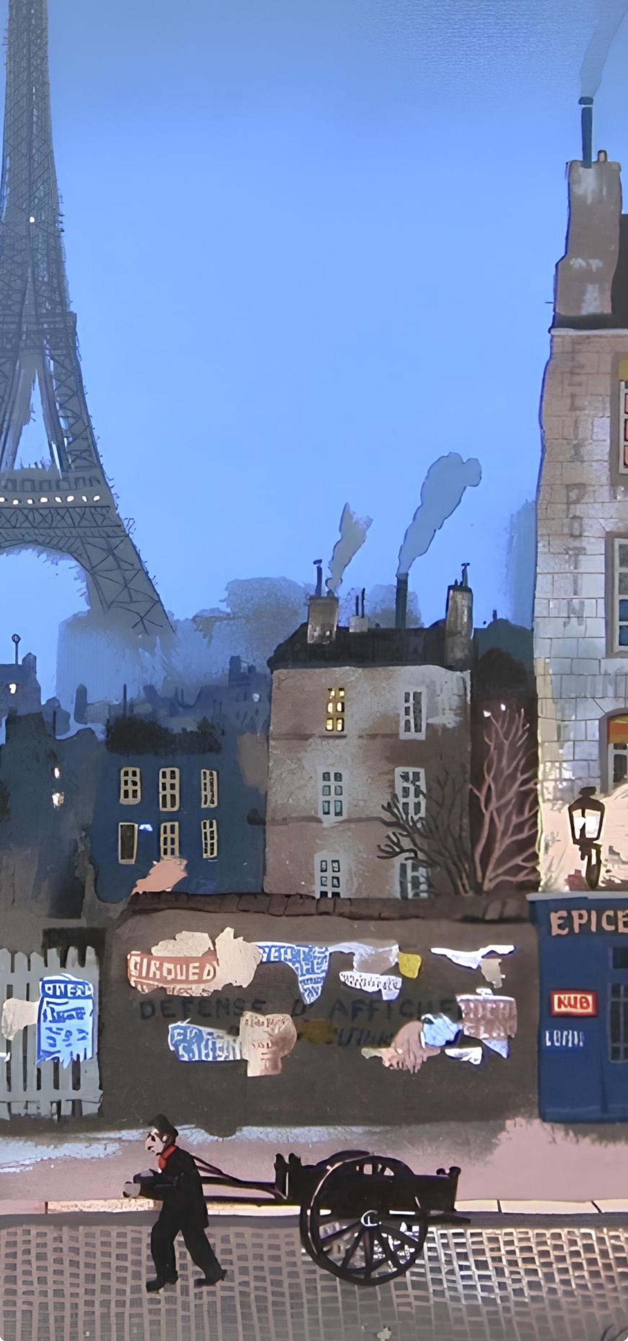 Michel Delacroix, Tour Eiffel le Soir, Limited Edition Lithograph