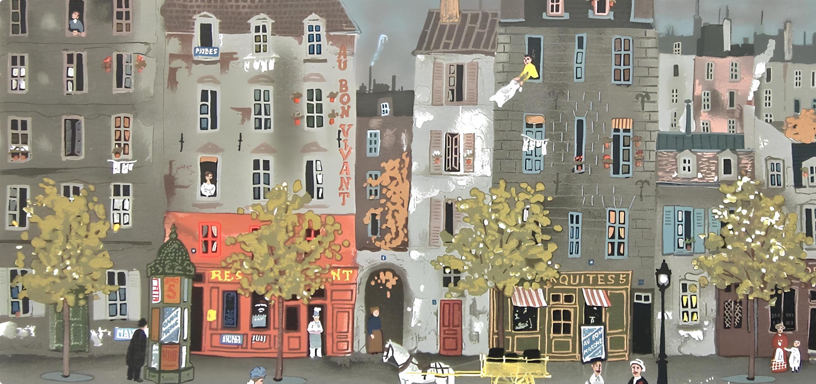 Michel Delacroix, Au Bon Vivant, Limited Edition Lithograph