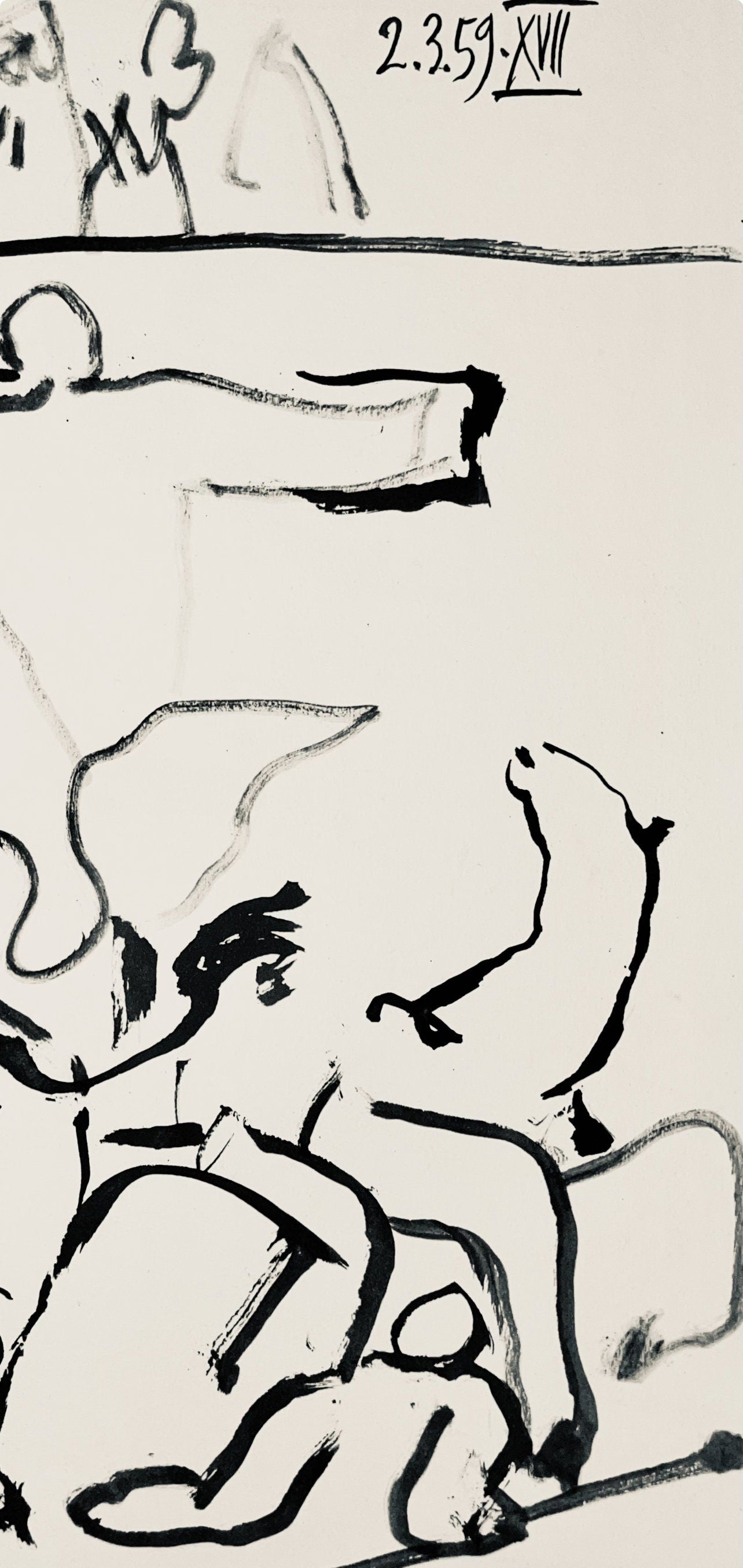 Pablo Picasso, Composition (Bloch 1276; Czwiklitzer 23), Toros y Toreros, Limited Edition Lithograph