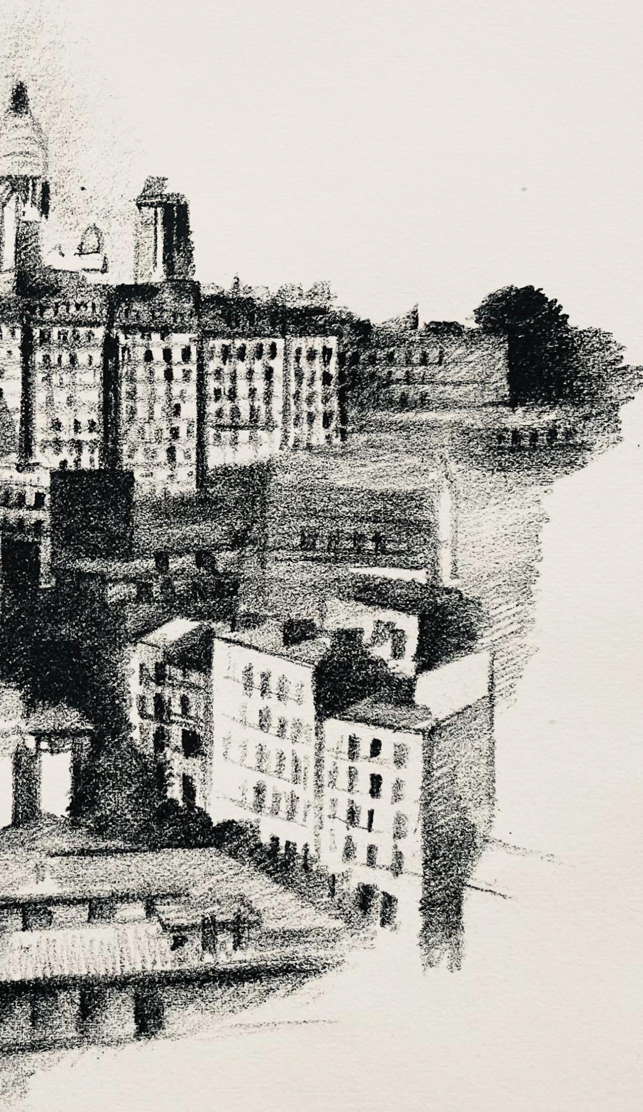 Robert Delaunay, La butte Montmartre et le Sacre-Cœur (Habasque 720-728), Allo! Paris!, Limited Edition Lithograph