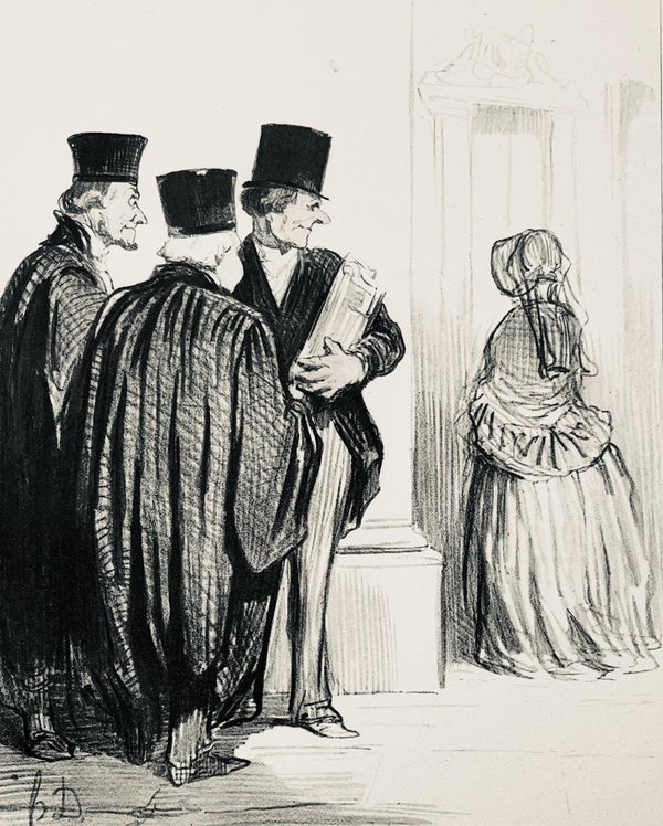 Honoré Daumier, Composition, Honoré Daumier, Law and Justice, Limited Edition Lithograph