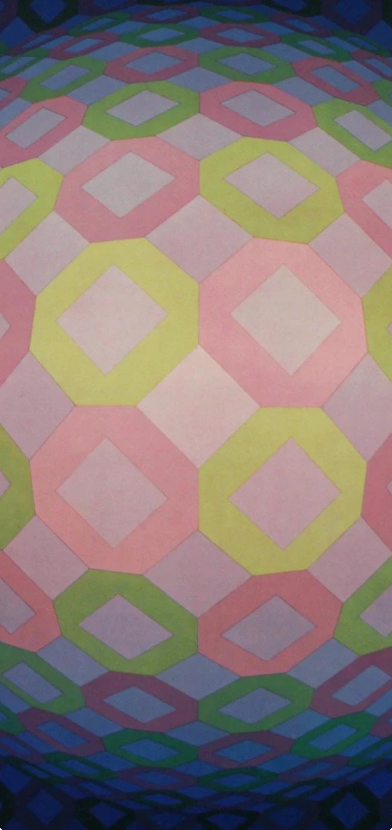 Victor Vasarely, Composition, Octogone, Limited Edition Héliogravure