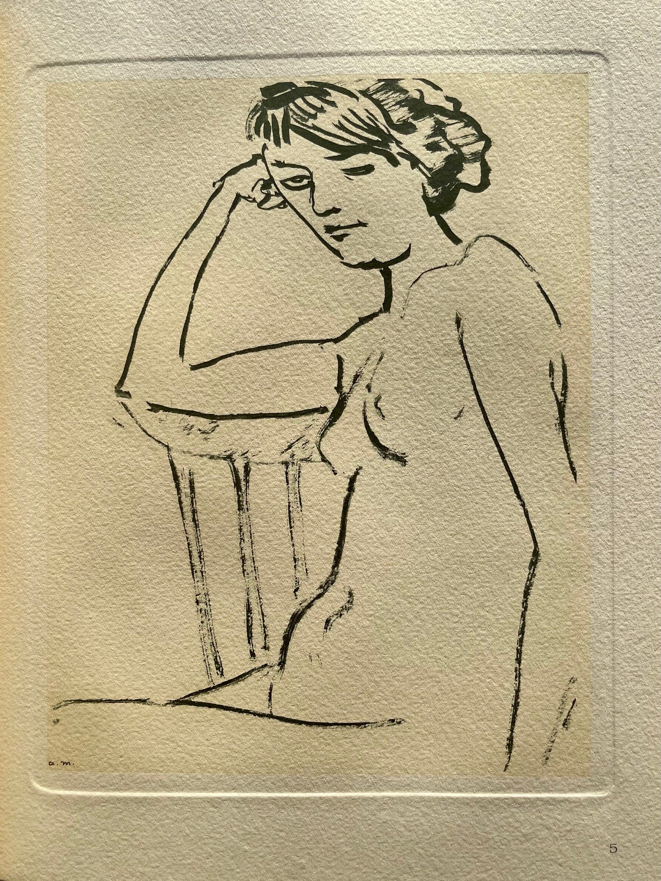 Albert Marquet, Nu à la chaise, Marquet, Limited Edition Lithograph