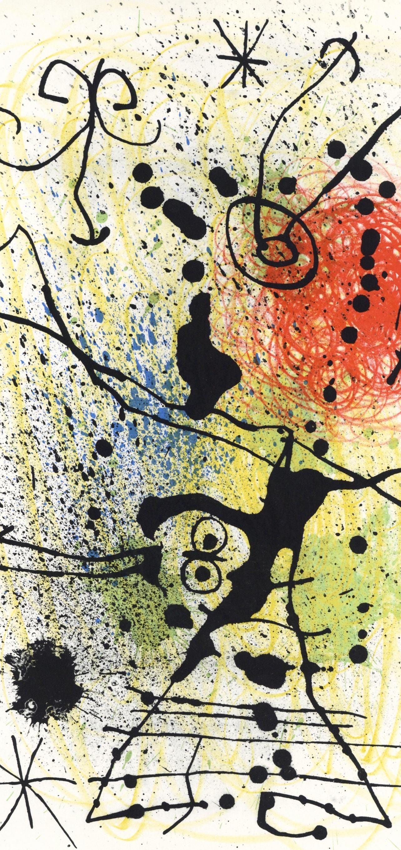 Joan Miró, Composition (Mourlot 457), Derrière le miroir, Limited Edition Lithograph