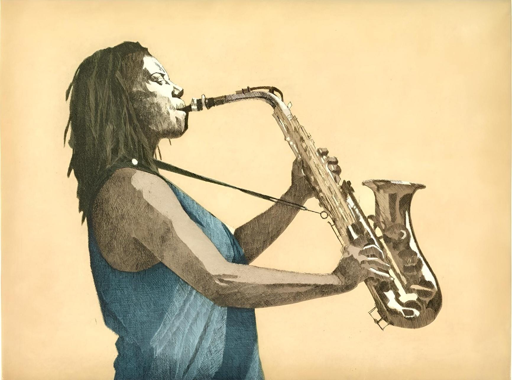 Dean Mitchell, Bathed in Light, Music, Deep Rivers in My Soul, Limited Edition Etching