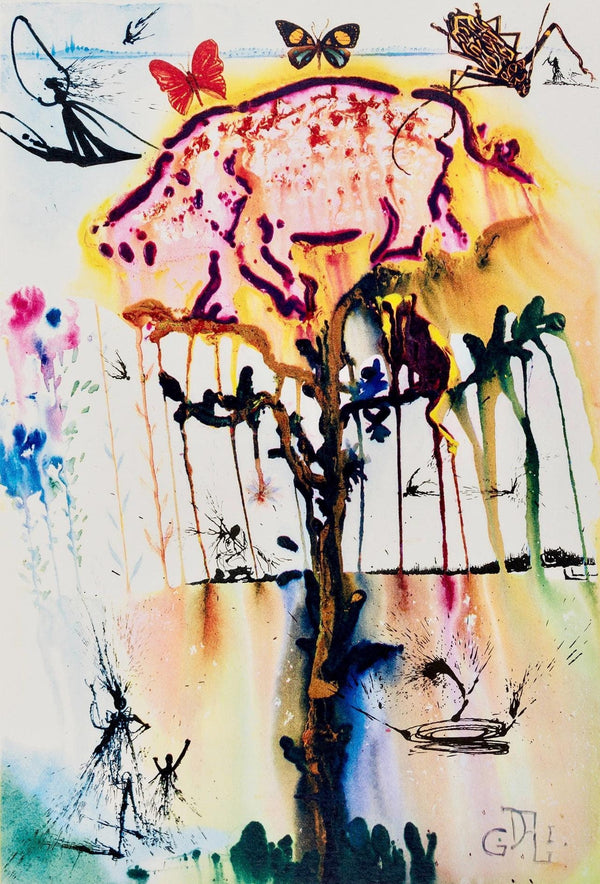 Salvador Dalí, Composition (Field 69-5, A-M), Alice's Adventures in Wonderland, Limited Edition Héliogravure