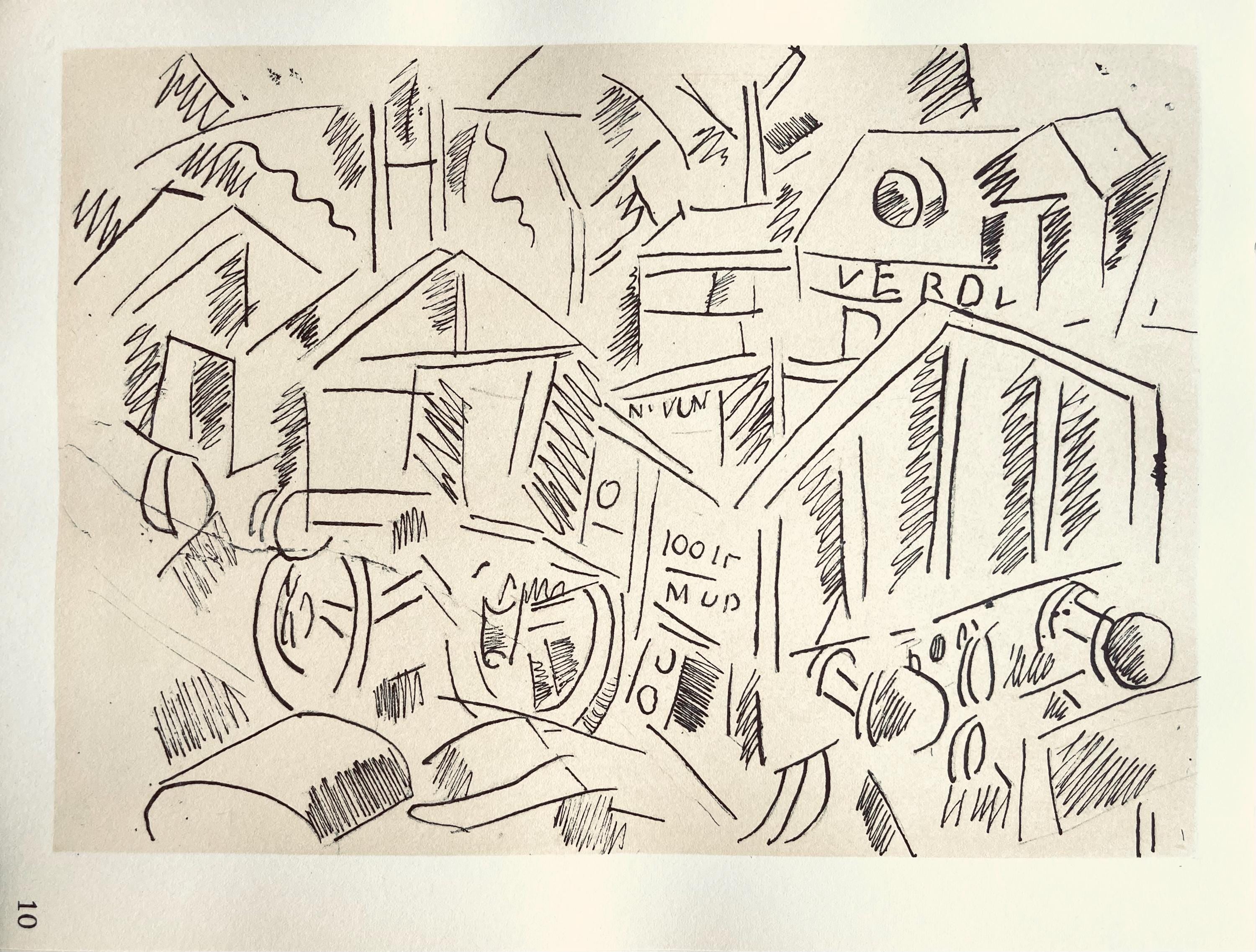 Fernand Léger, La Gare De Verdun, Fernand Léger, Dessins de Guerre, Limited Edition Lithograph