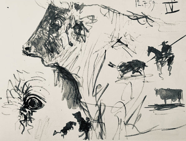 Pablo Picasso, Composition (Bloch 1276; Czwiklitzer 23), Toros y Toreros, Limited Edition Lithograph