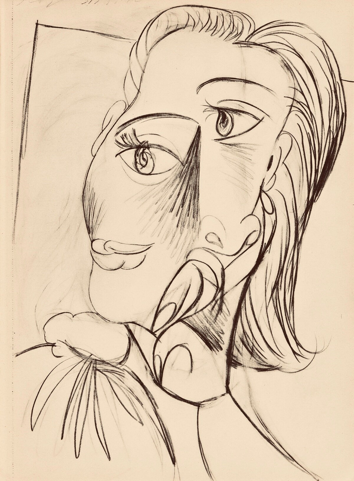Pablo Picasso, Composition, Carnet de dessins de Picasso, Cahiers d’Art, Limited Edition Lithograph