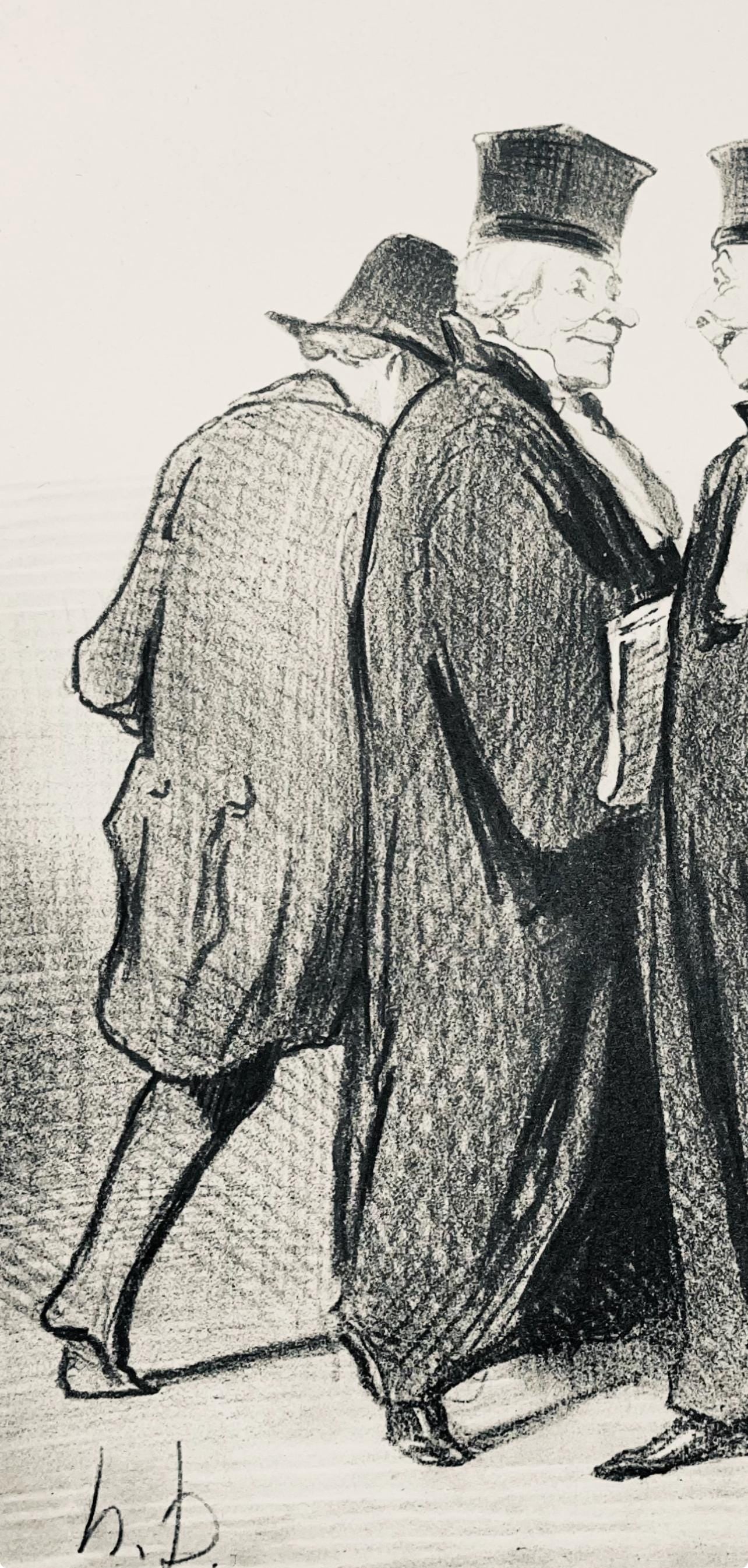 Honoré Daumier, Composition, Honoré Daumier, Law and Justice, Limited Edition Lithograph