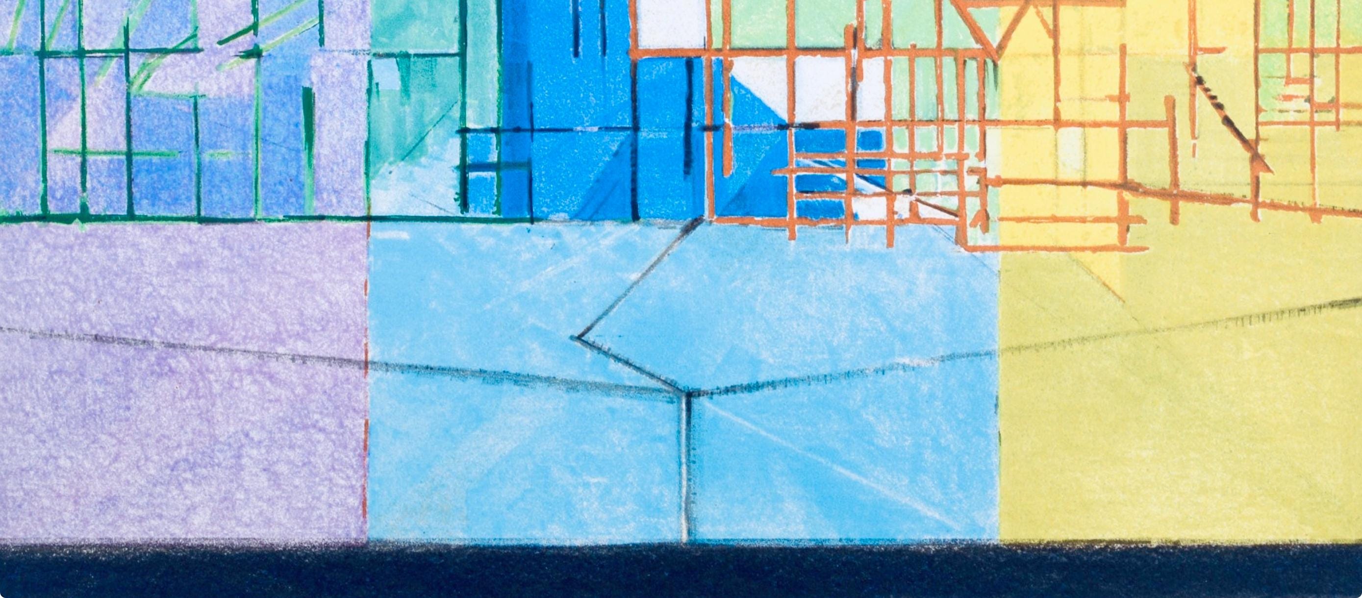 Jacques Villon, Composition (Ginestet/Pouillon 65-72), Jacques Villon, Huit lithographies, Limited Edition Lithograph