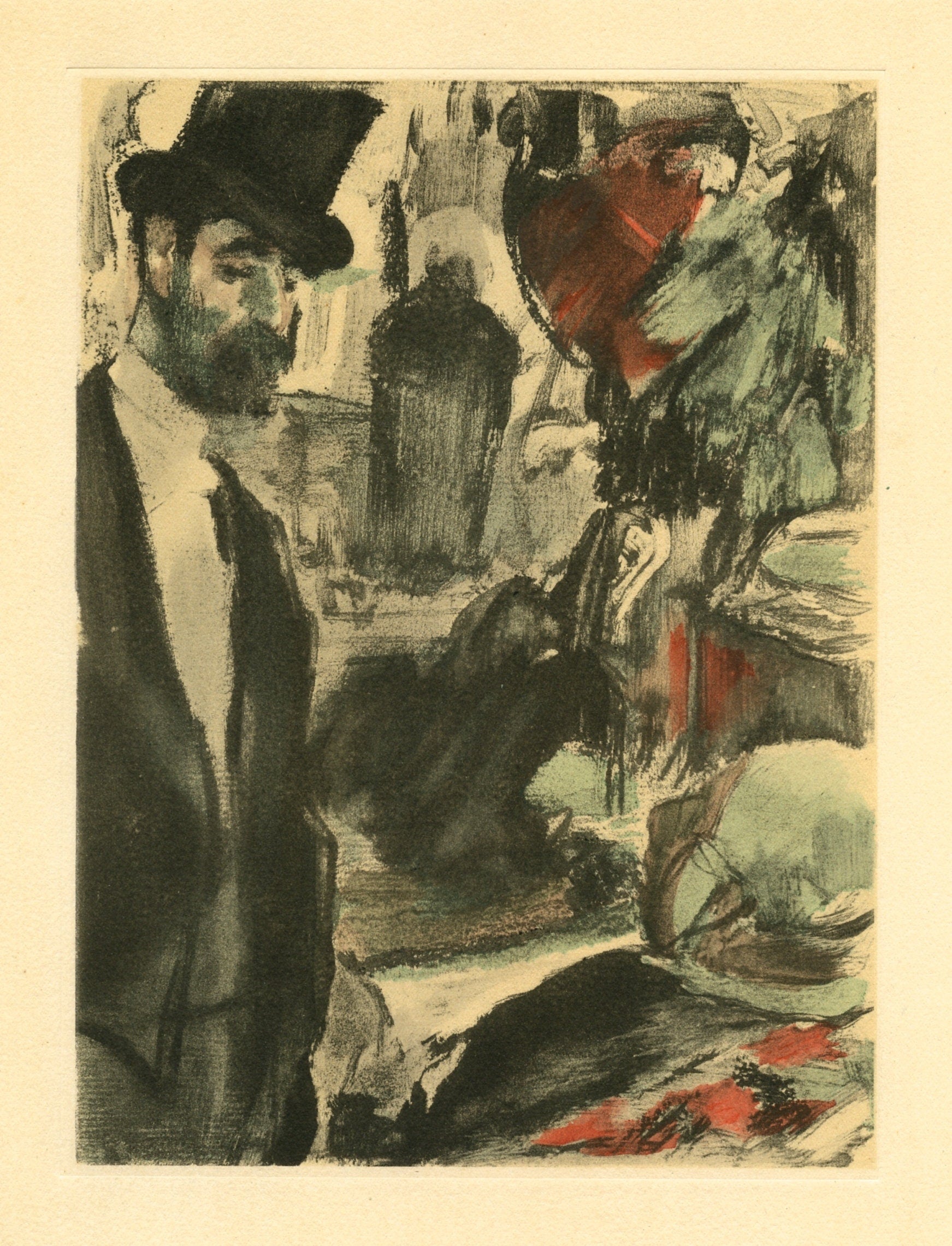 Edgar Degas, Famille Cardinal, E. Degas Monotypes, Limited Edition Monotype