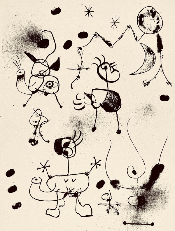 Joan Miró, Composition, The Prints of Joan Miro, Limited Edition Etching