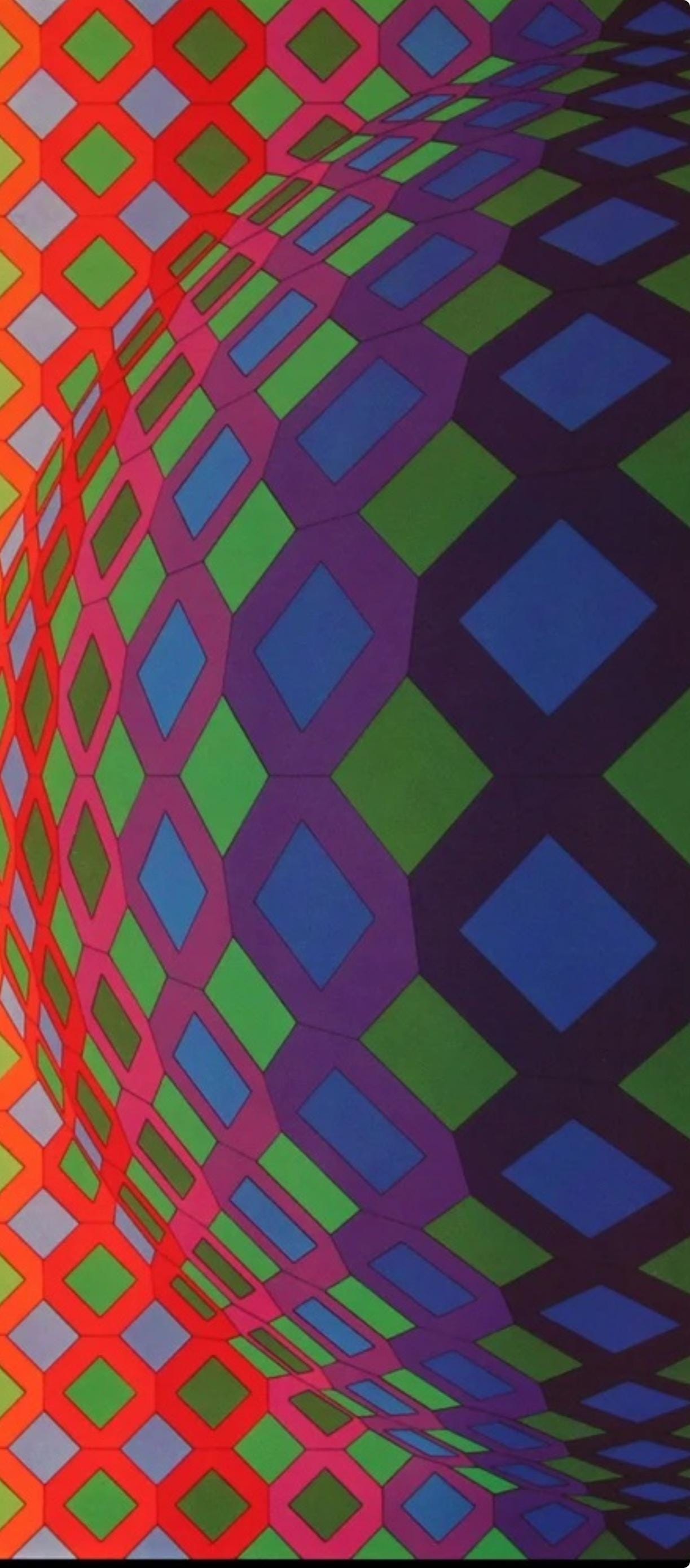 Victor Vasarely, Composition, Octogone, Limited Edition Héliogravure