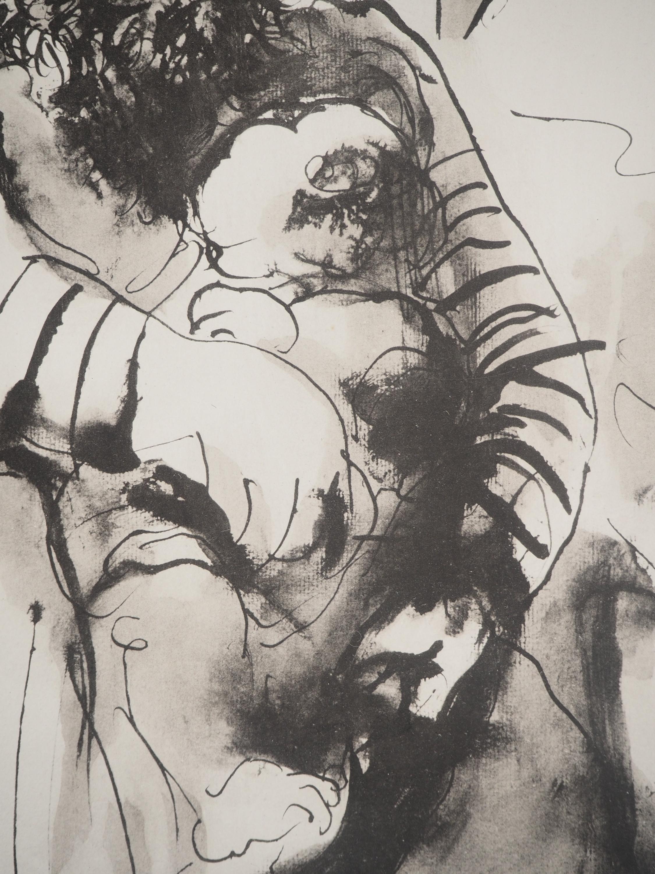 Pablo Picasso, Composition (Orozco 238), Picasso, La flûte double, Limited Edition Lithograph