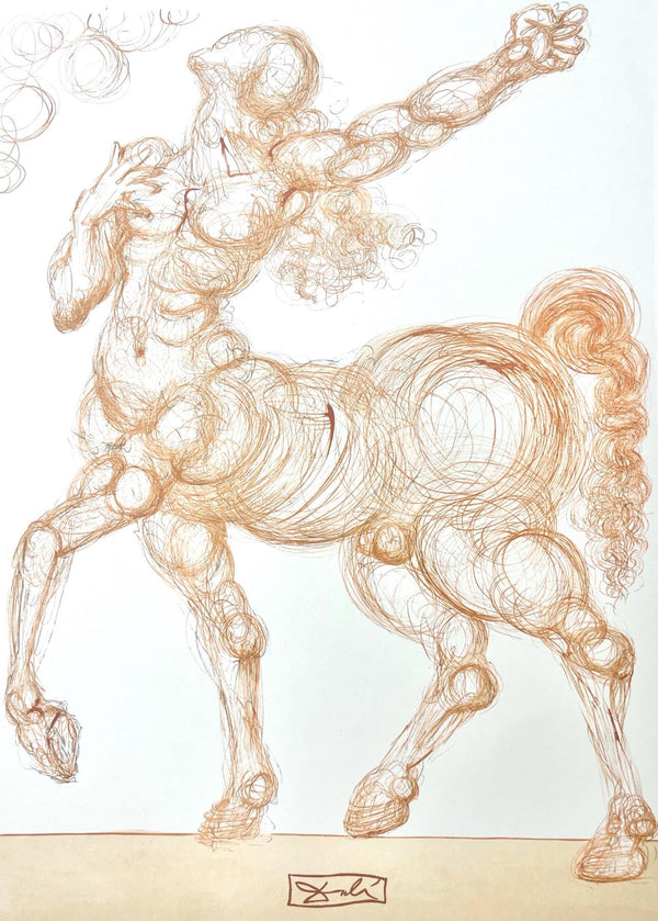 Salvador Dali, Hölle XXV (Field 189-200; Michler/Löpsinger 1039-1138), Die Göttliche Komödie, Signed, Limited Edition Woodcut