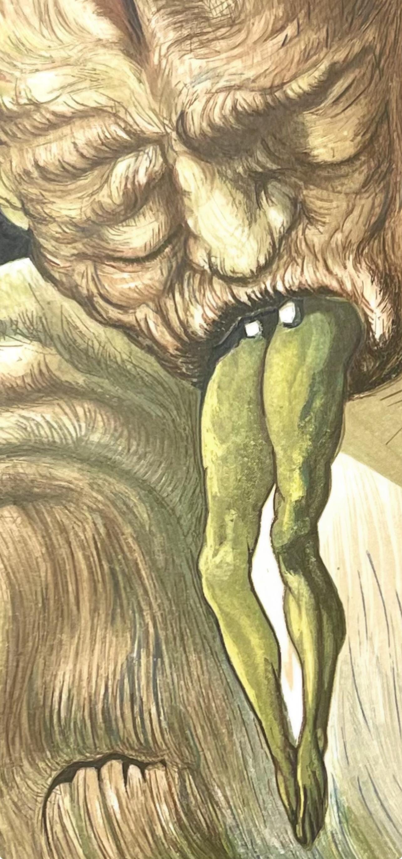 Salvador Dali, Hölle XXVII (Field 189-200; Michler/Löpsinger 1039-1138), Die Göttliche Komödie, Signed, Limited Edition Woodcut