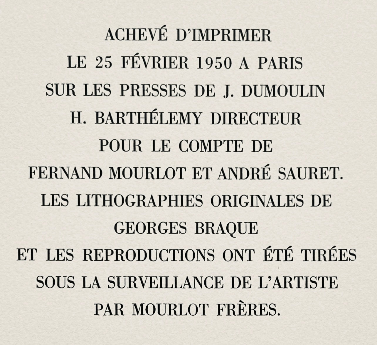 Georges Braque, La petite corbeille, Une Aventure Méthodique