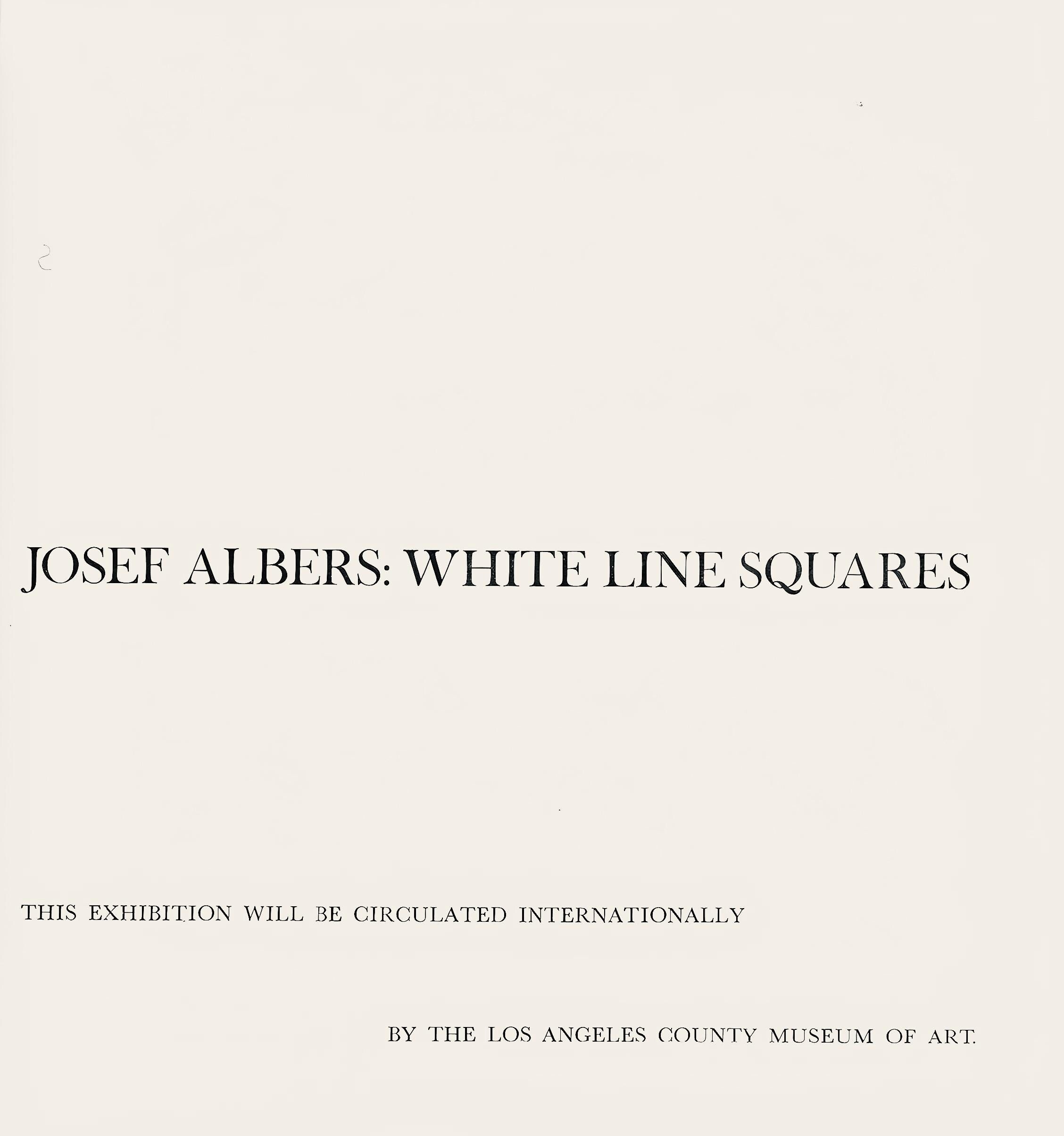 Josef Albers, Homage to the Square, Josef Albers: White Line Squares, Limited Edition Lithograph