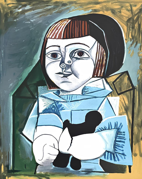 Pablo Picasso, Paloma en Bleu, Marina Picasso Collection, Official Limited Edition Lithograph