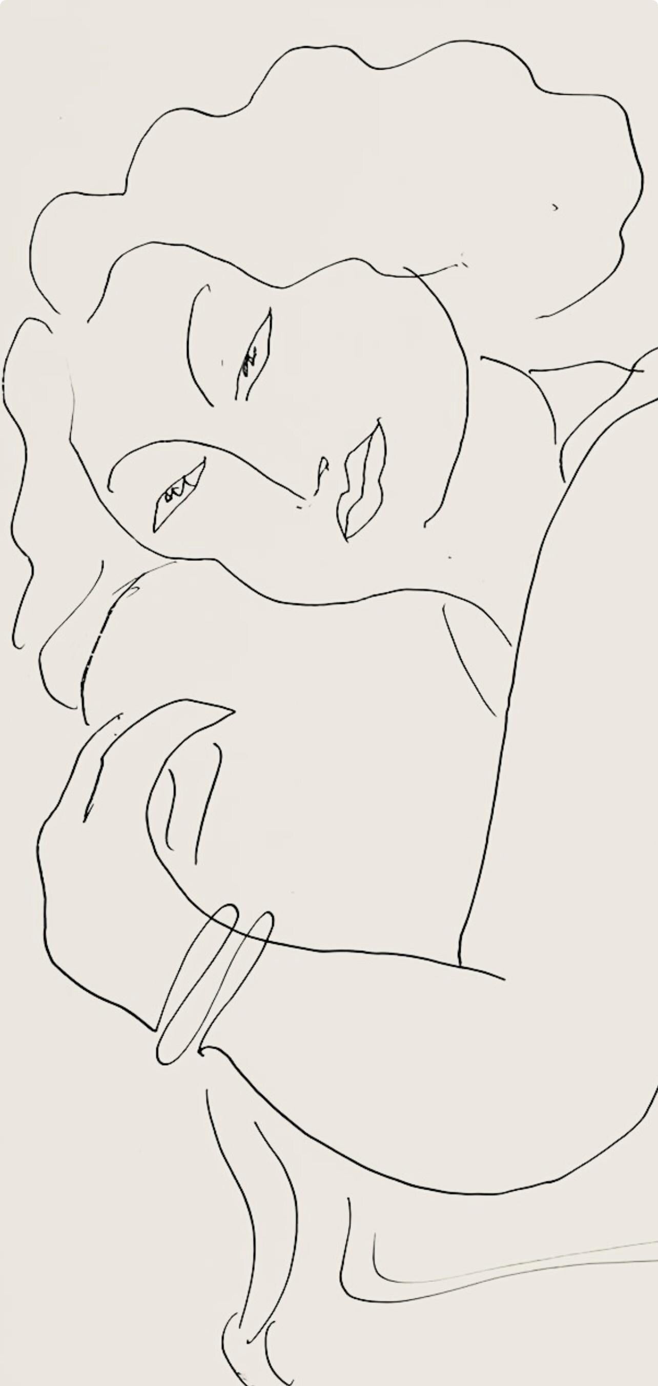Henri Matisse, Série D, var. 6 (Duthuit 9), Henri Matisse, Dessins, Thèmes et variations, Limited Edition Lithograph