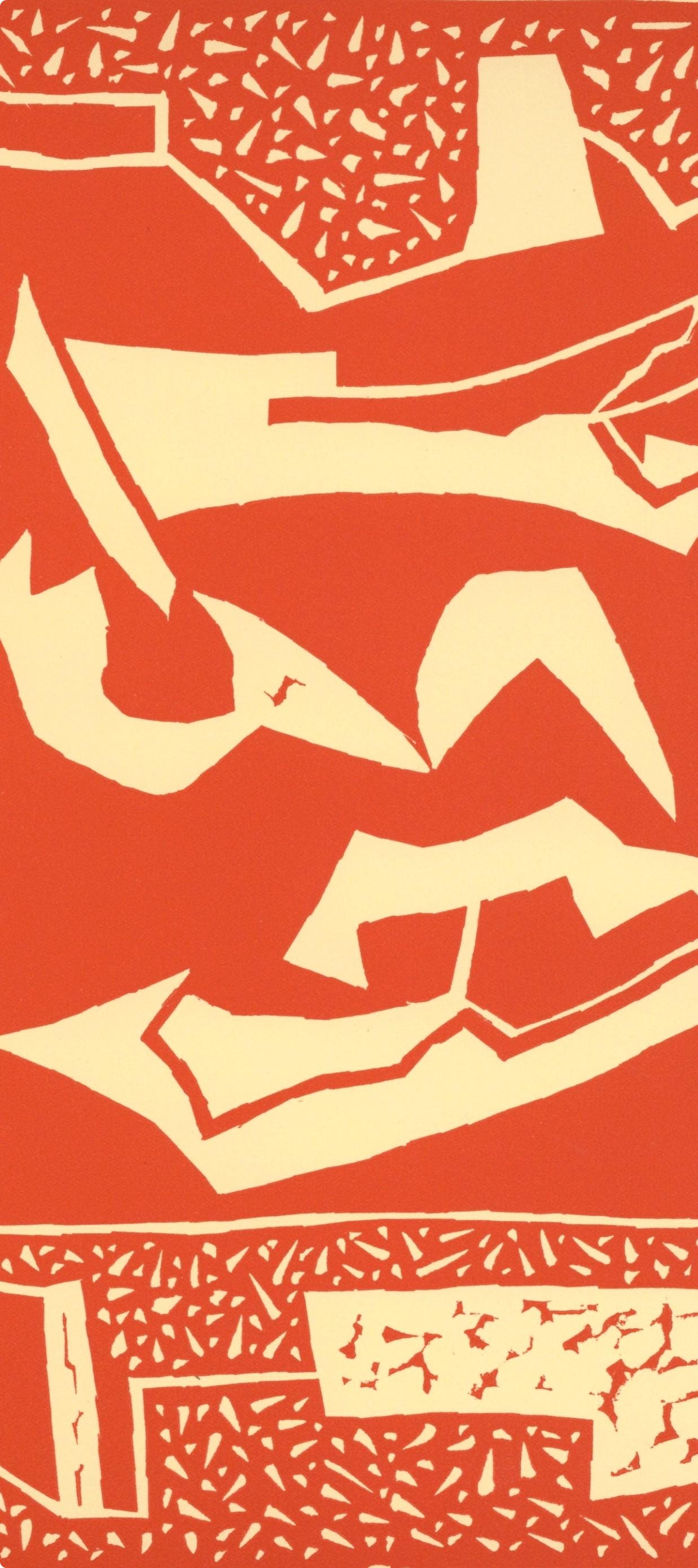 Alberto Magnelli, Composition, XXe siècle, Limited Edition Linocut