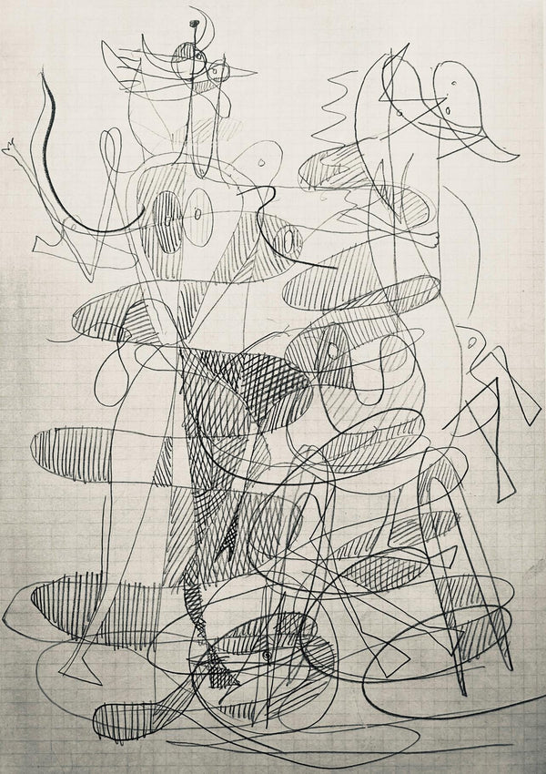 Georges Braque, Composition (Vallier 23), Hesiode, Théogonie, Derrière le miroir, Limited Edition Lithograph