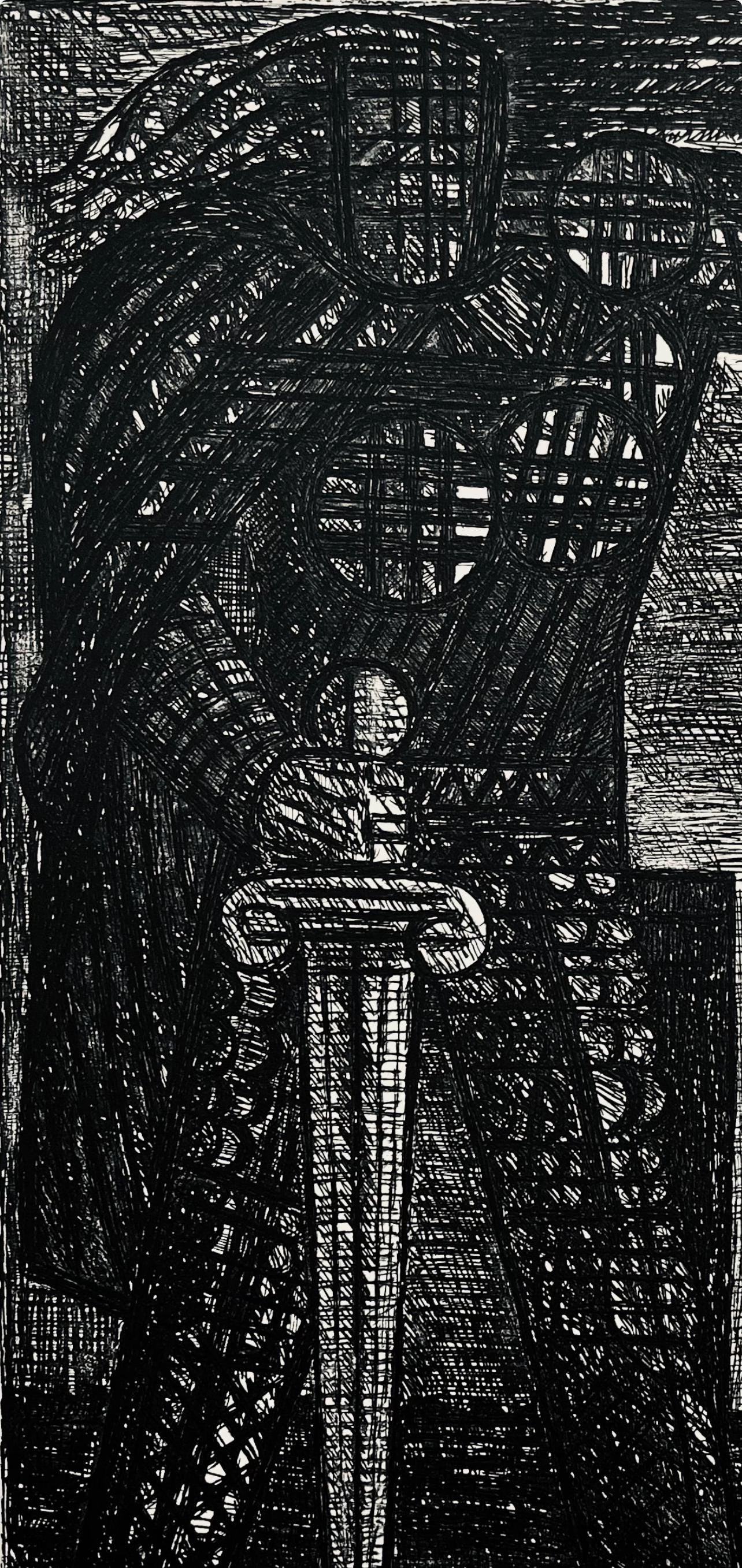 Marcel Gromaire, La Mort De Macbeth, Scène XXV, Shakespeare, Macbeth, Eaux-fortes de Gromaire, Limited Edition Etching